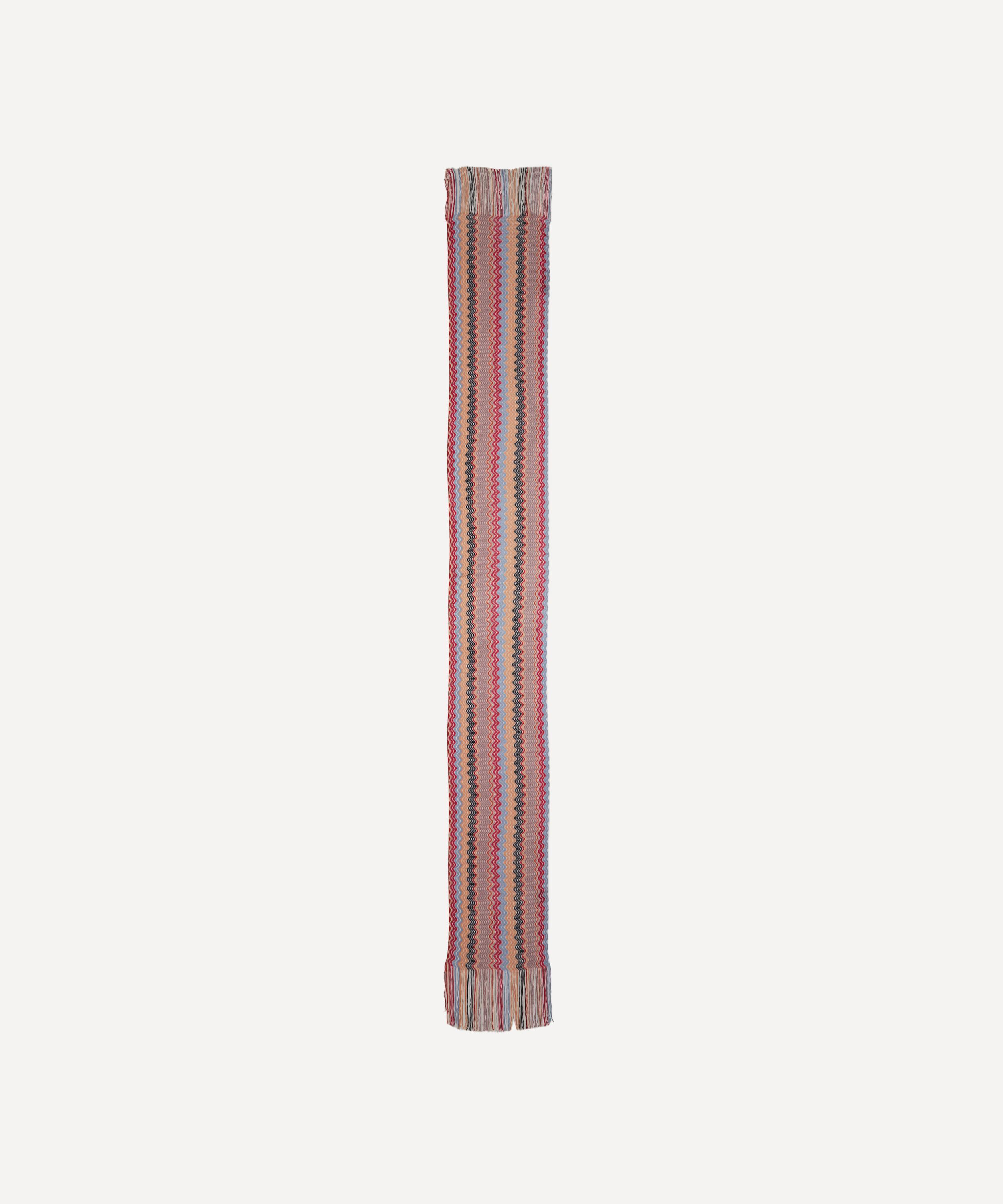 Missoni - Zig-Zag Long Fringed Scarf image number 1