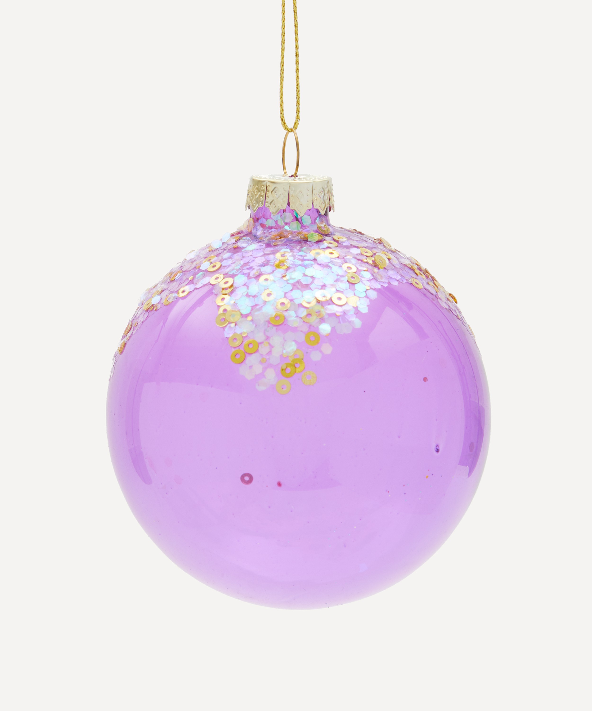 Christmas - Sequin Snow Christmas Bauble image number 0