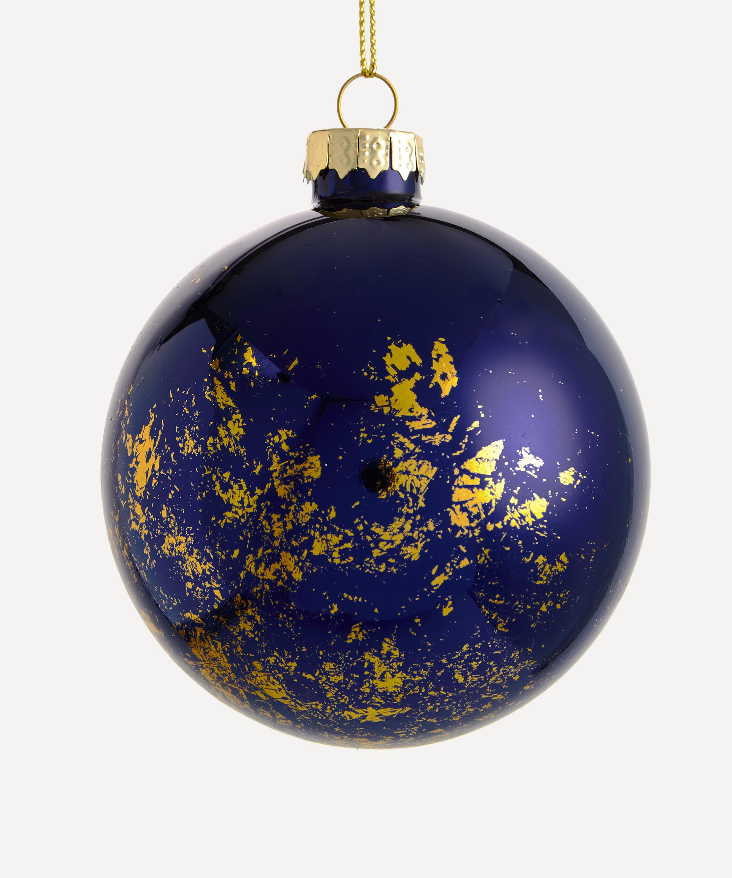 Christmas - Blue Gold Foil Christmas Bauble image number 0