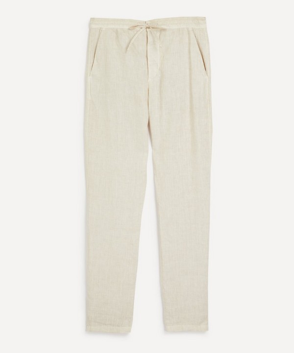 120% Lino - Linen Drawstring Trousers image number null