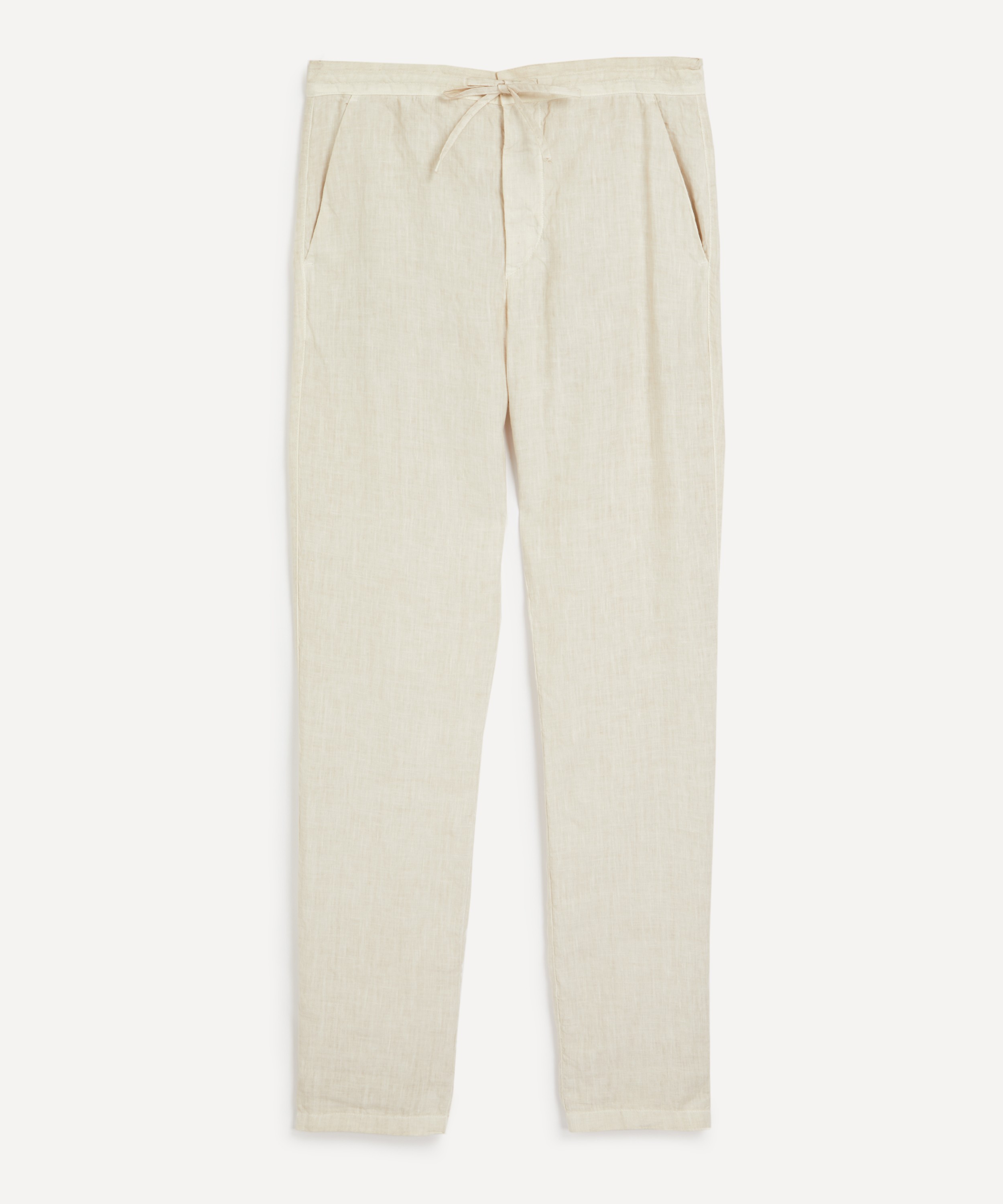 120% Lino - Linen Drawstring Trousers image number 0