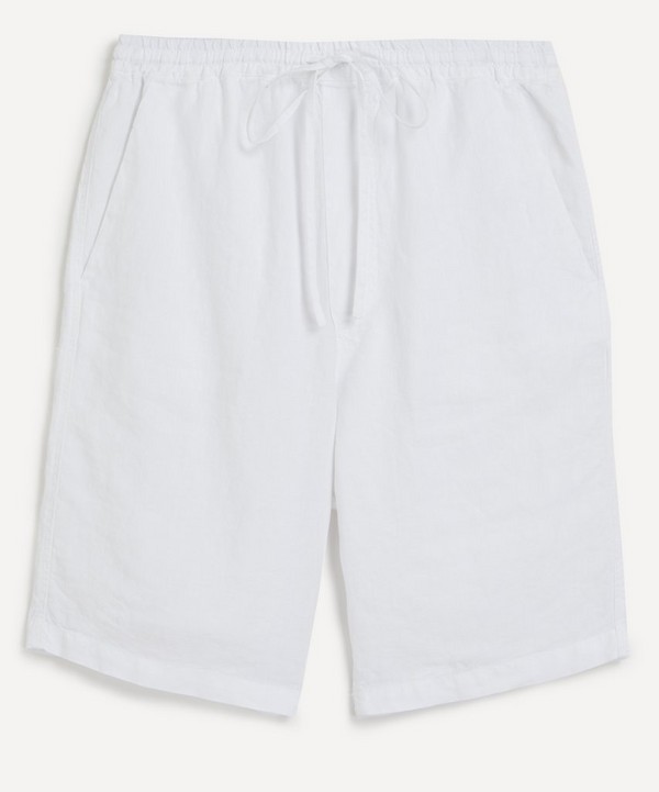 120% Lino - Linen Drawstring Bermuda Shorts