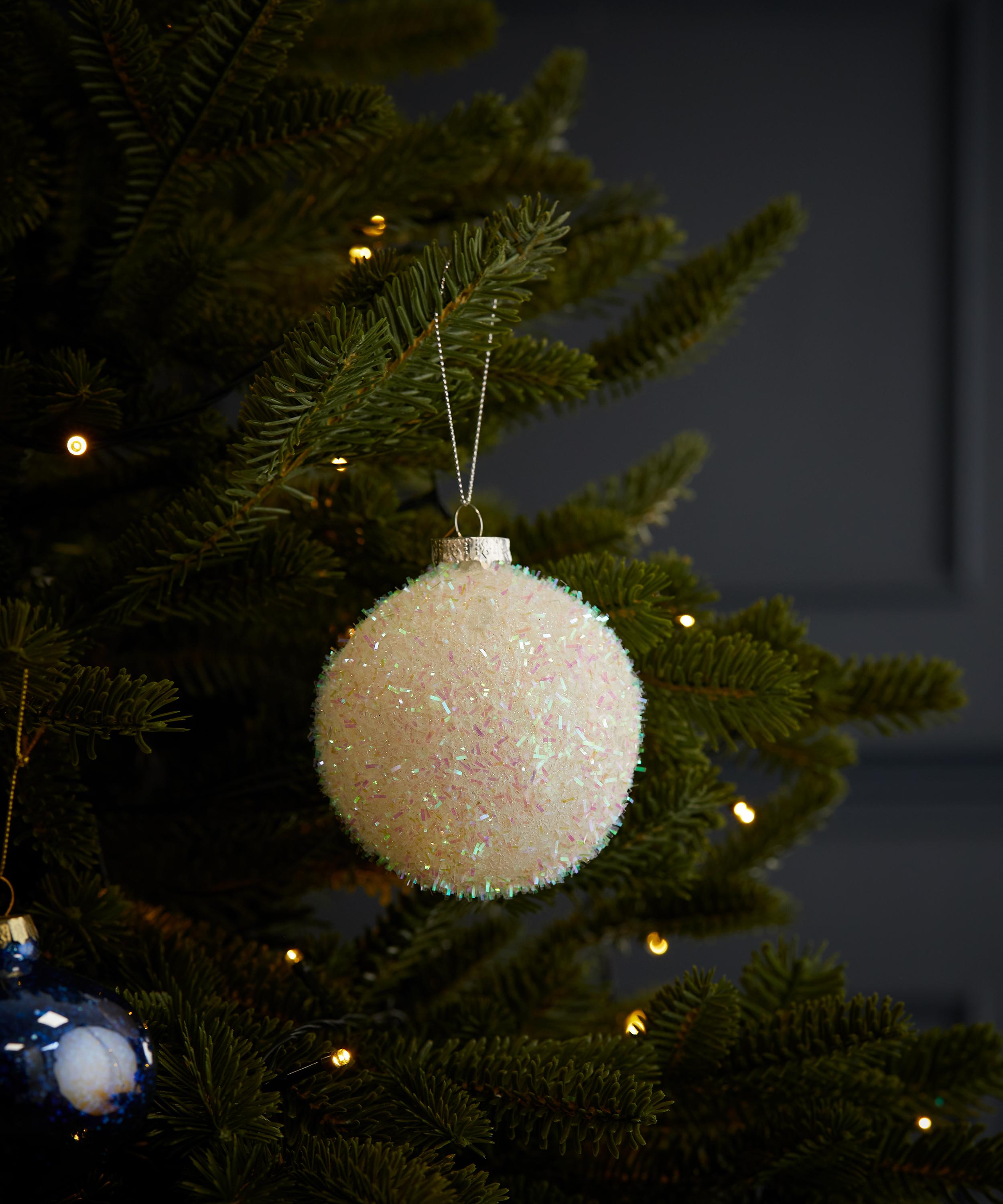 Christmas - Iridescent Tinsel Christmas Bauble image number 1