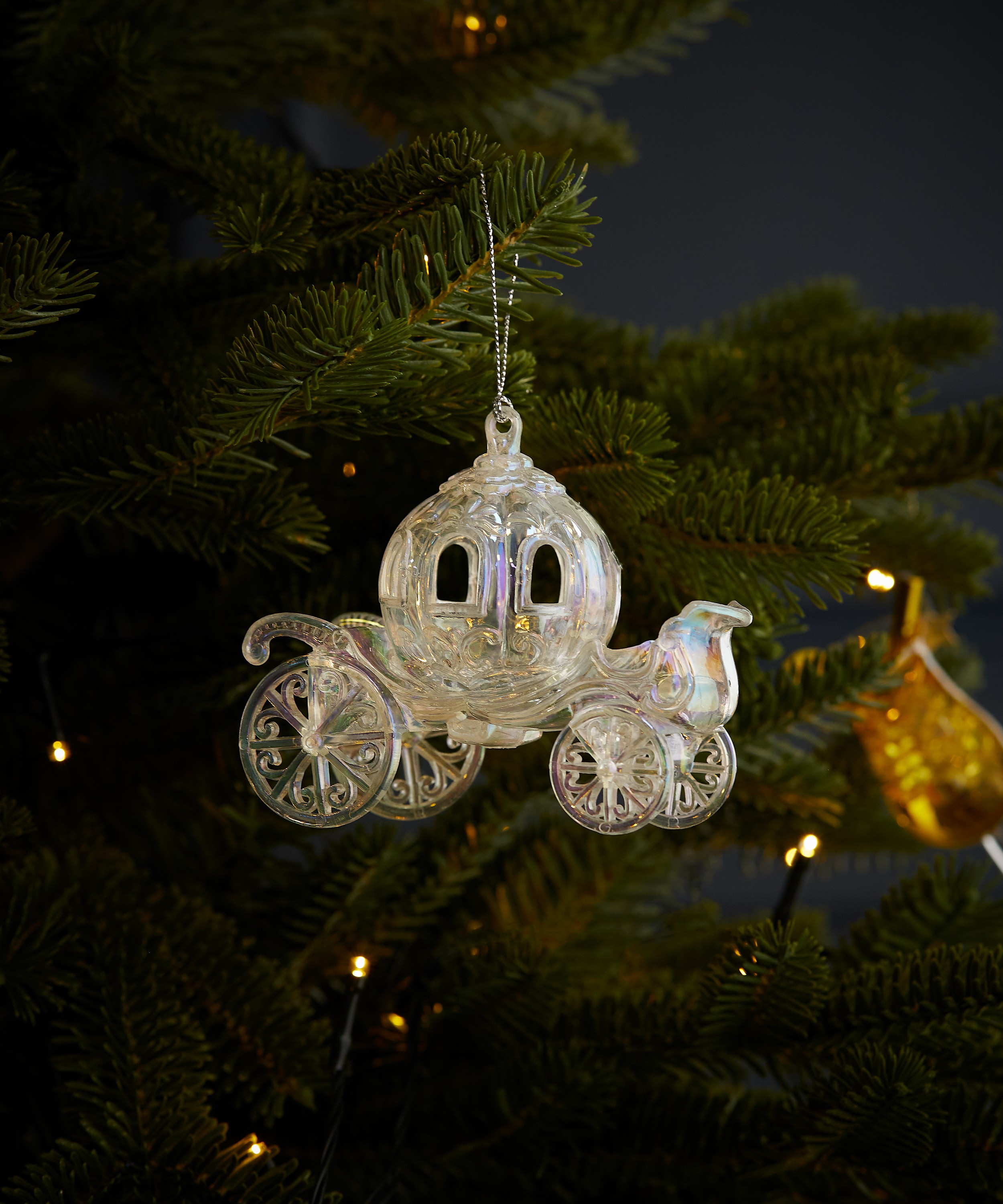 Christmas - Iridescent Carriage Christmas Ornament	 image number 1