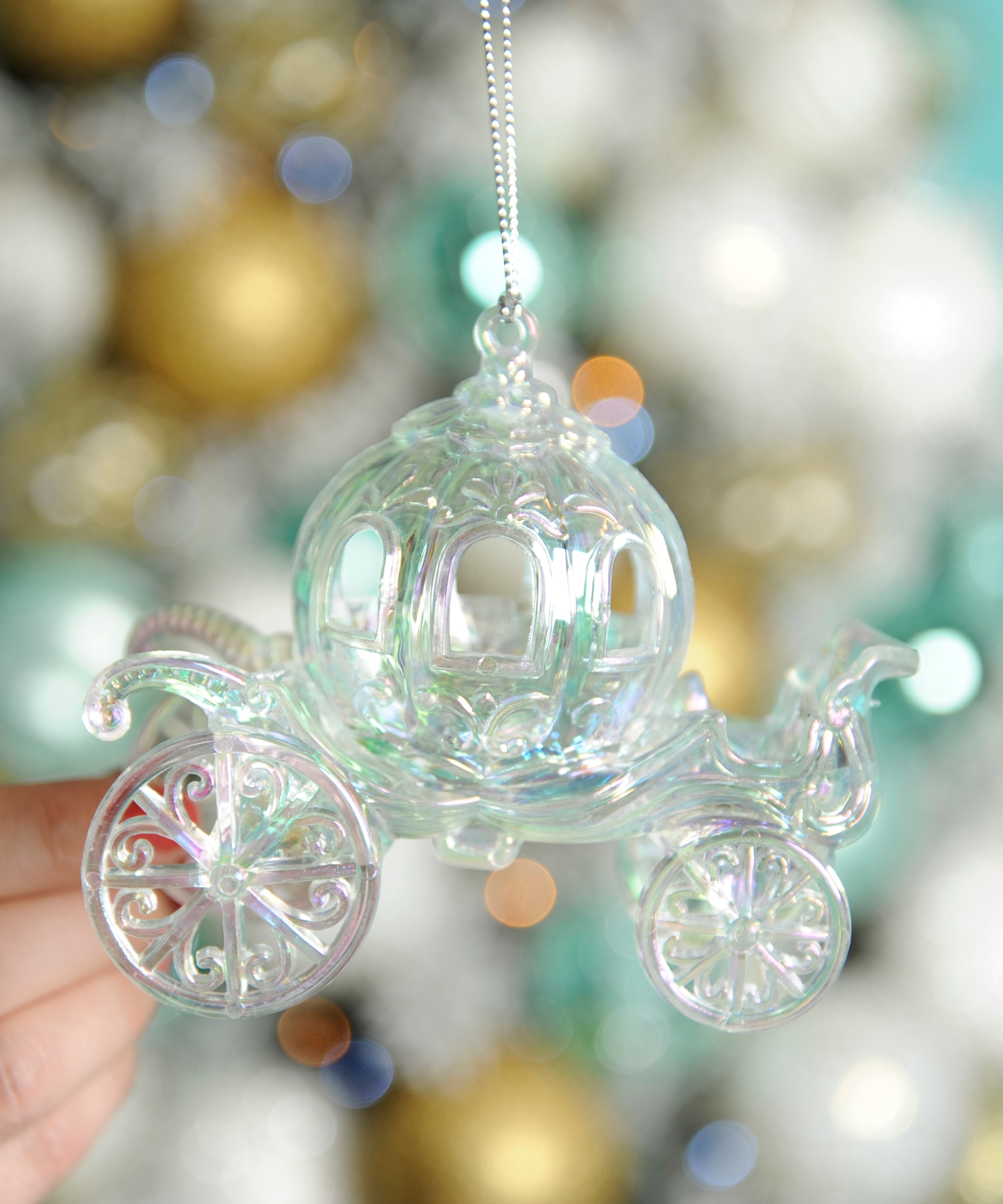 Christmas - Iridescent Carriage Christmas Ornament	 image number 2