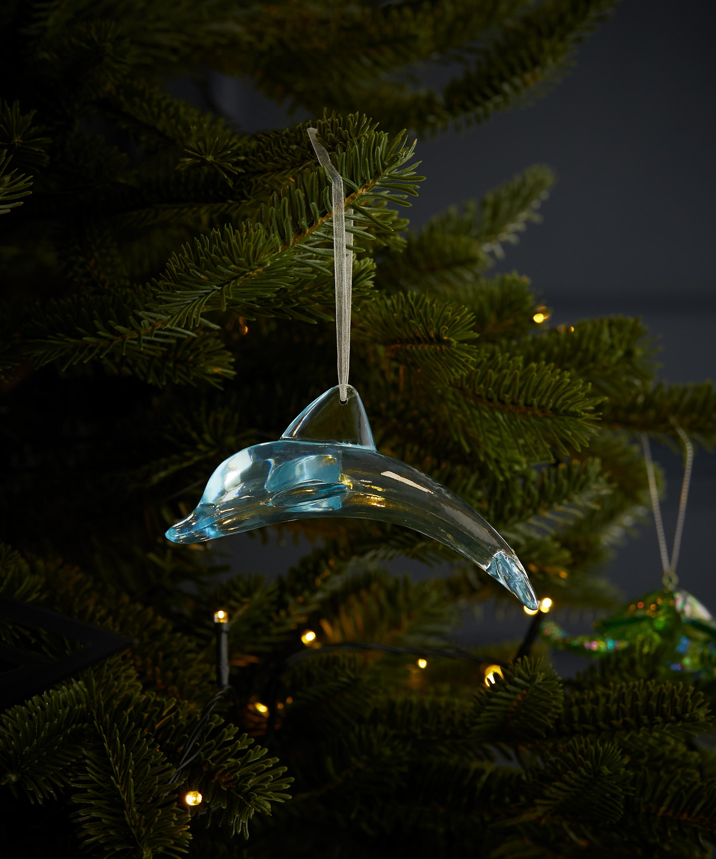 Christmas - Dolphin Christmas Ornament image number 1