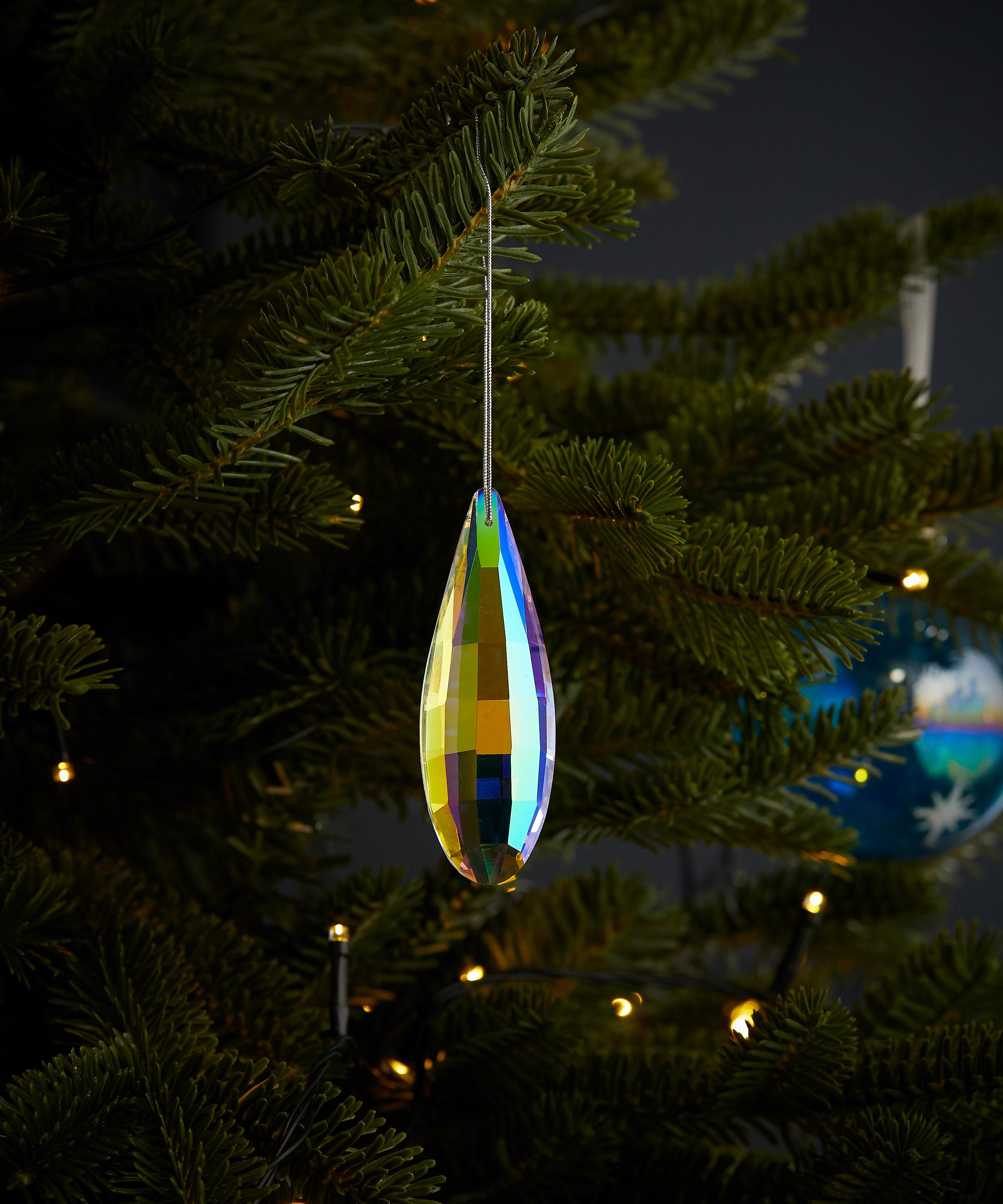 Christmas - Iridescent Glass Drop Christmas Ornament image number 0