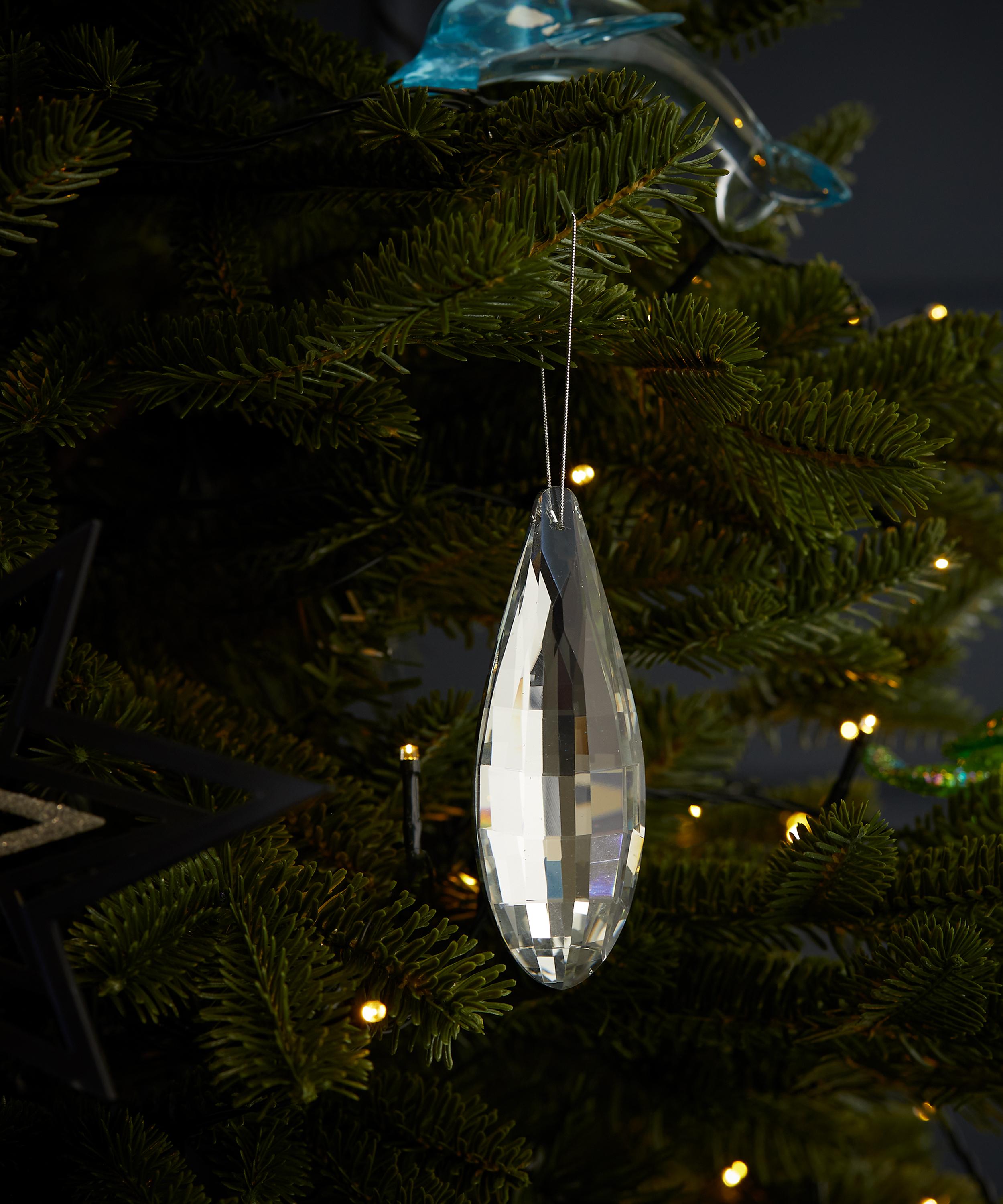 Christmas - Iridescent Glass Drop Ornament image number 0