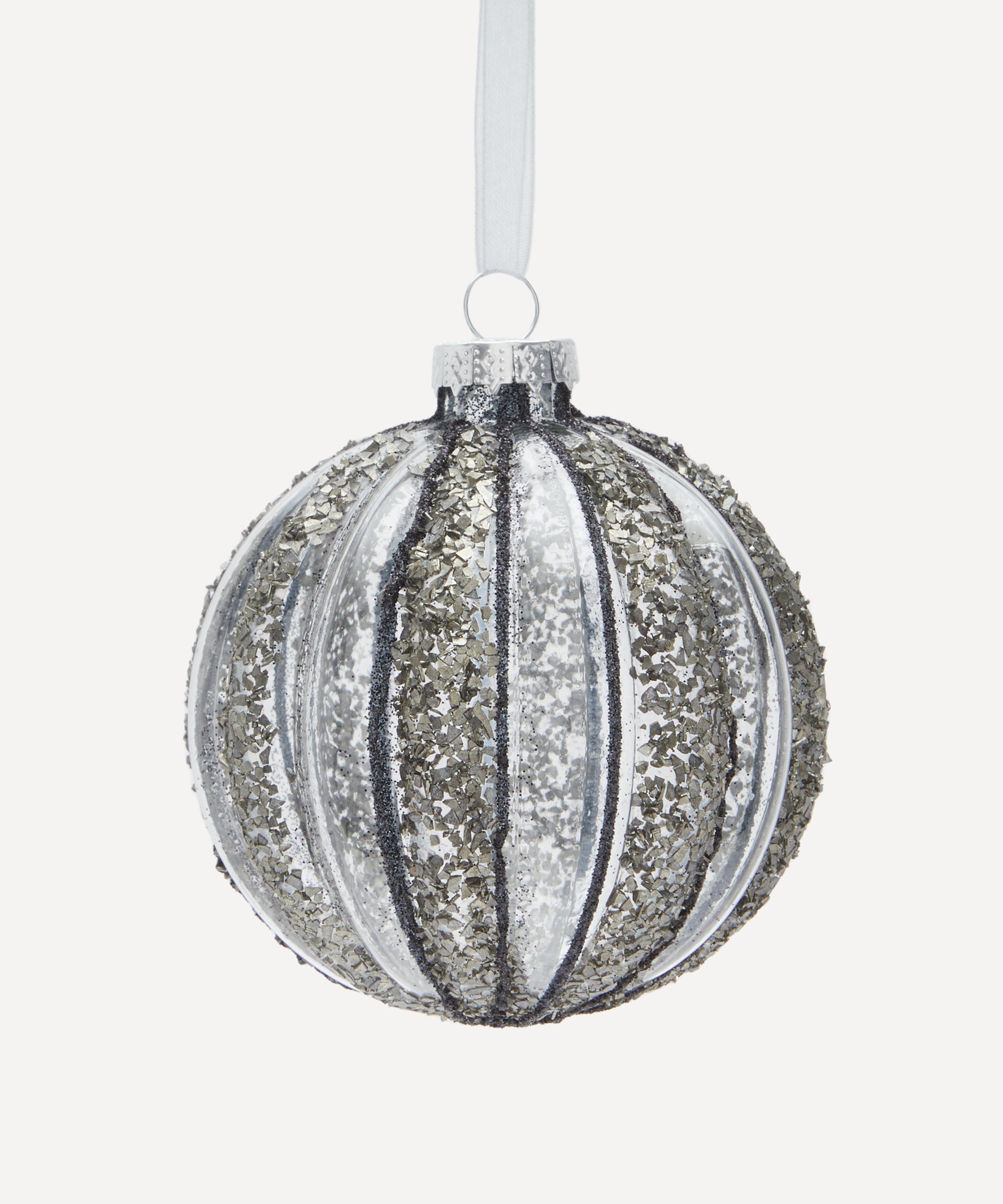 Christmas - Sequin Glass Christmas Bauble image number 0