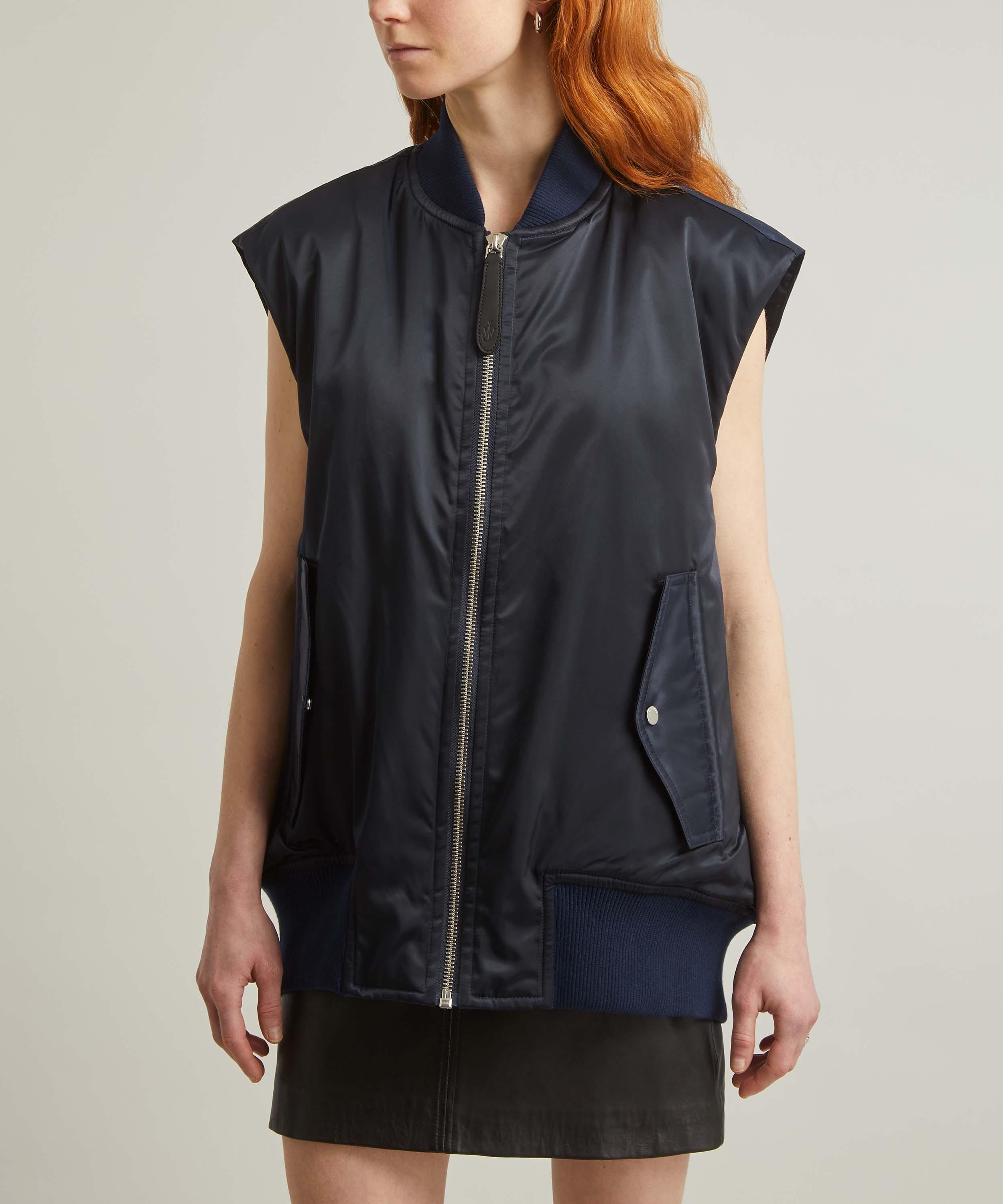 JW Anderson leather bomber jacket - Green