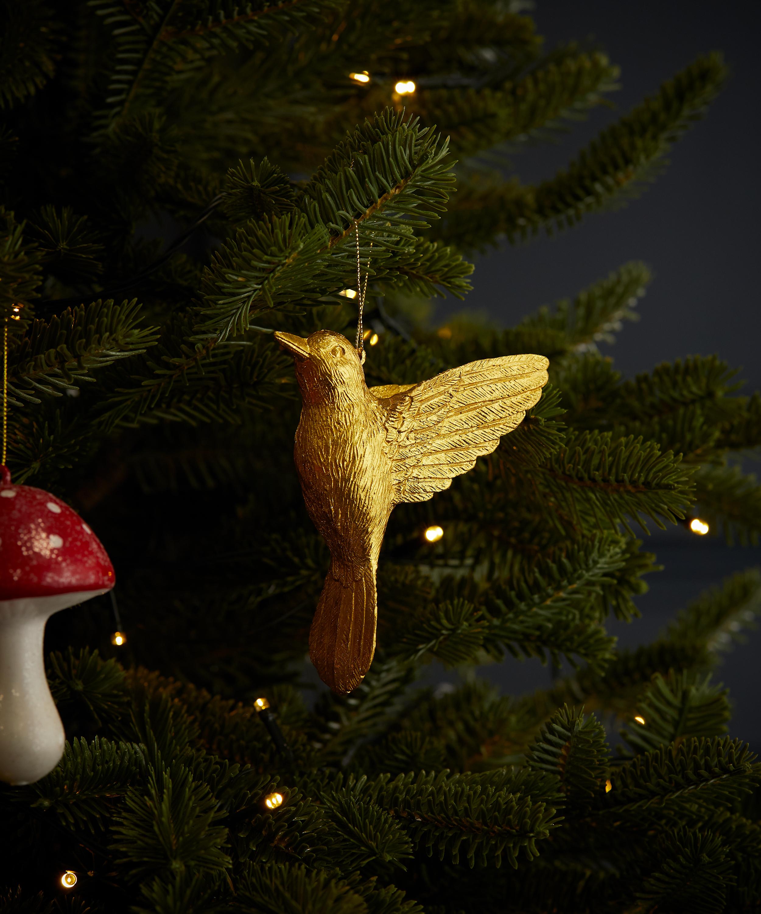 Christmas - Gold Hummingbird Christmas Ornament image number 1