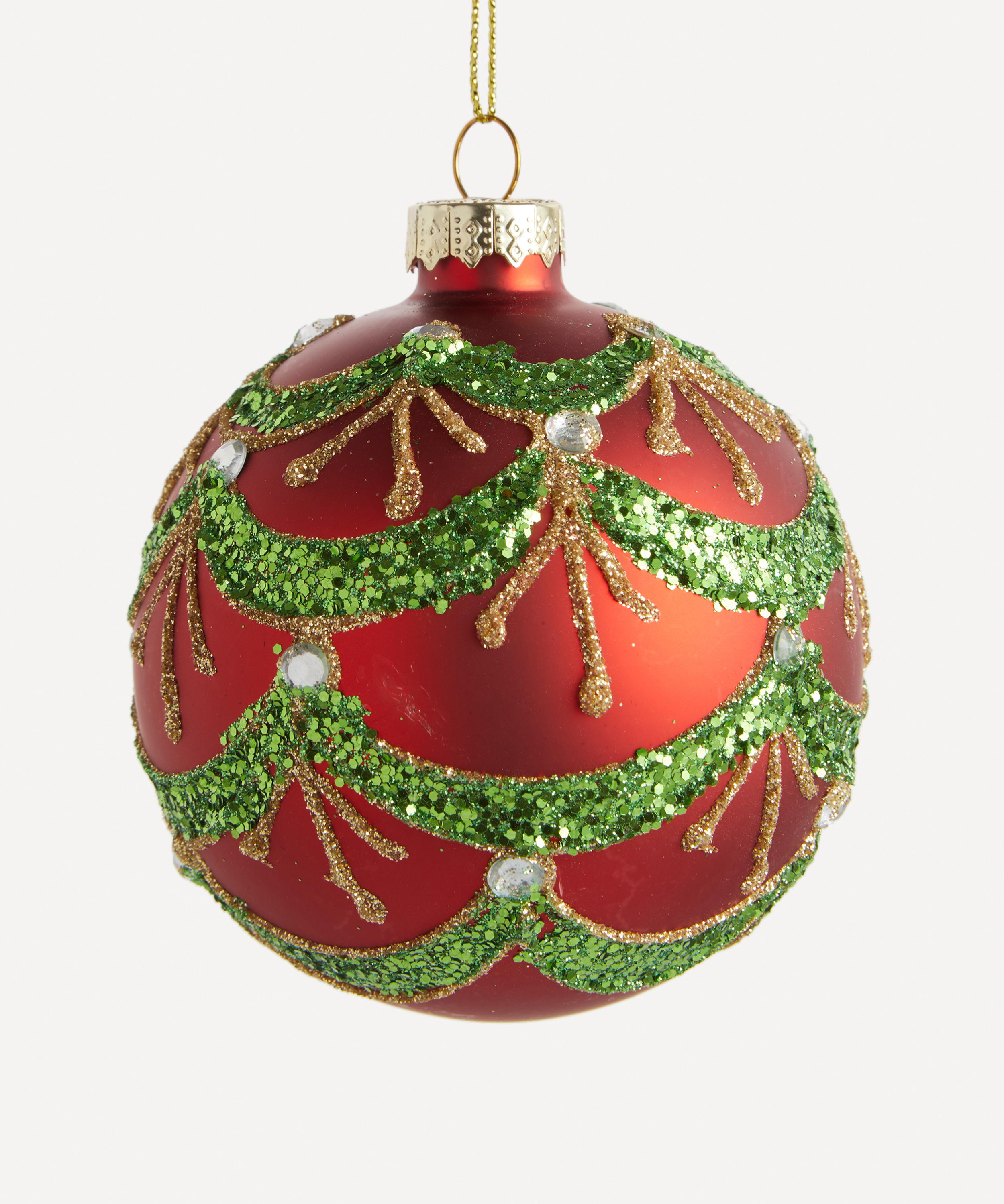 Christmas - Red and Green Christmas Bauble image number 0