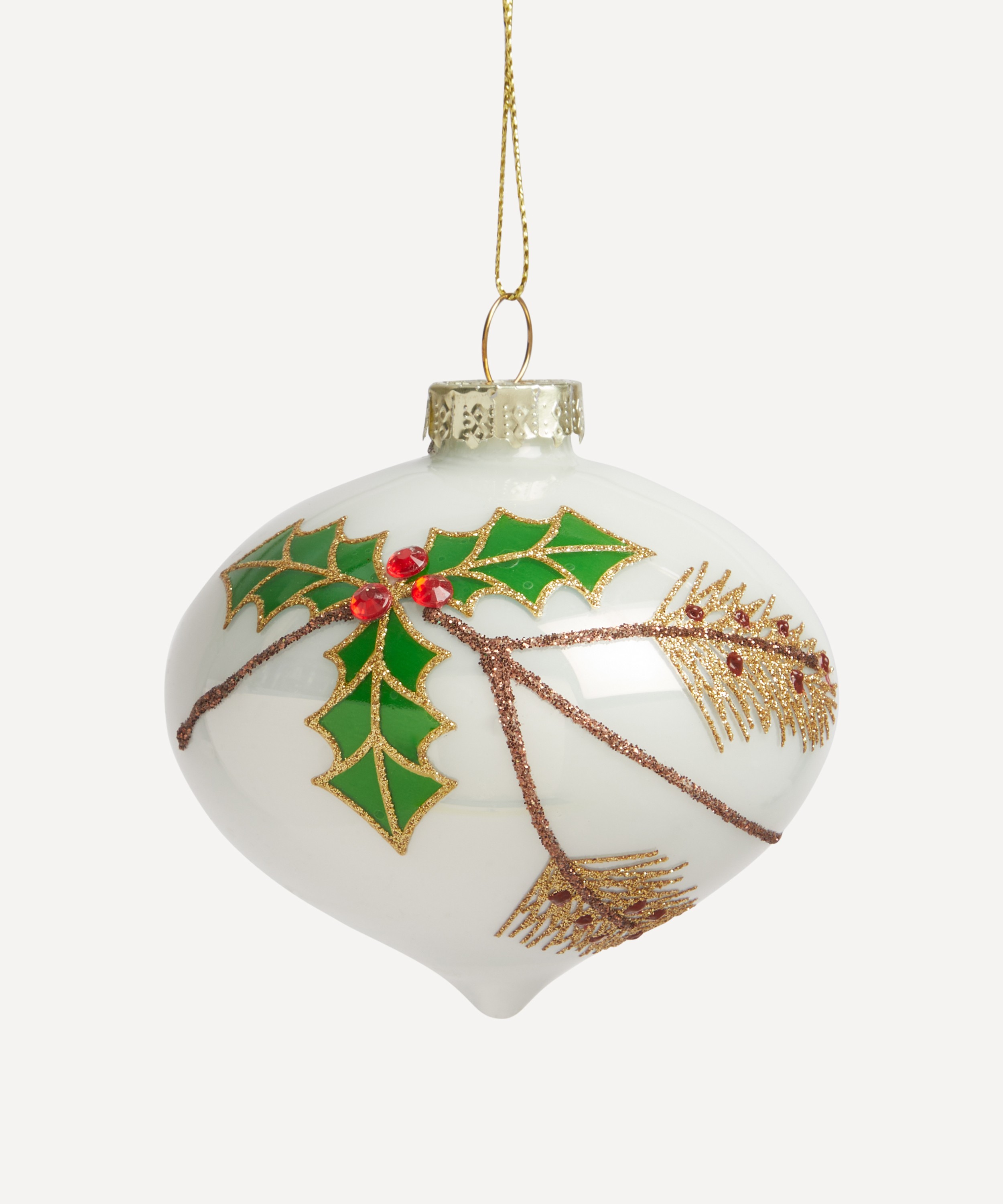 Christmas - Holly Onion Christmas Bauble image number 0