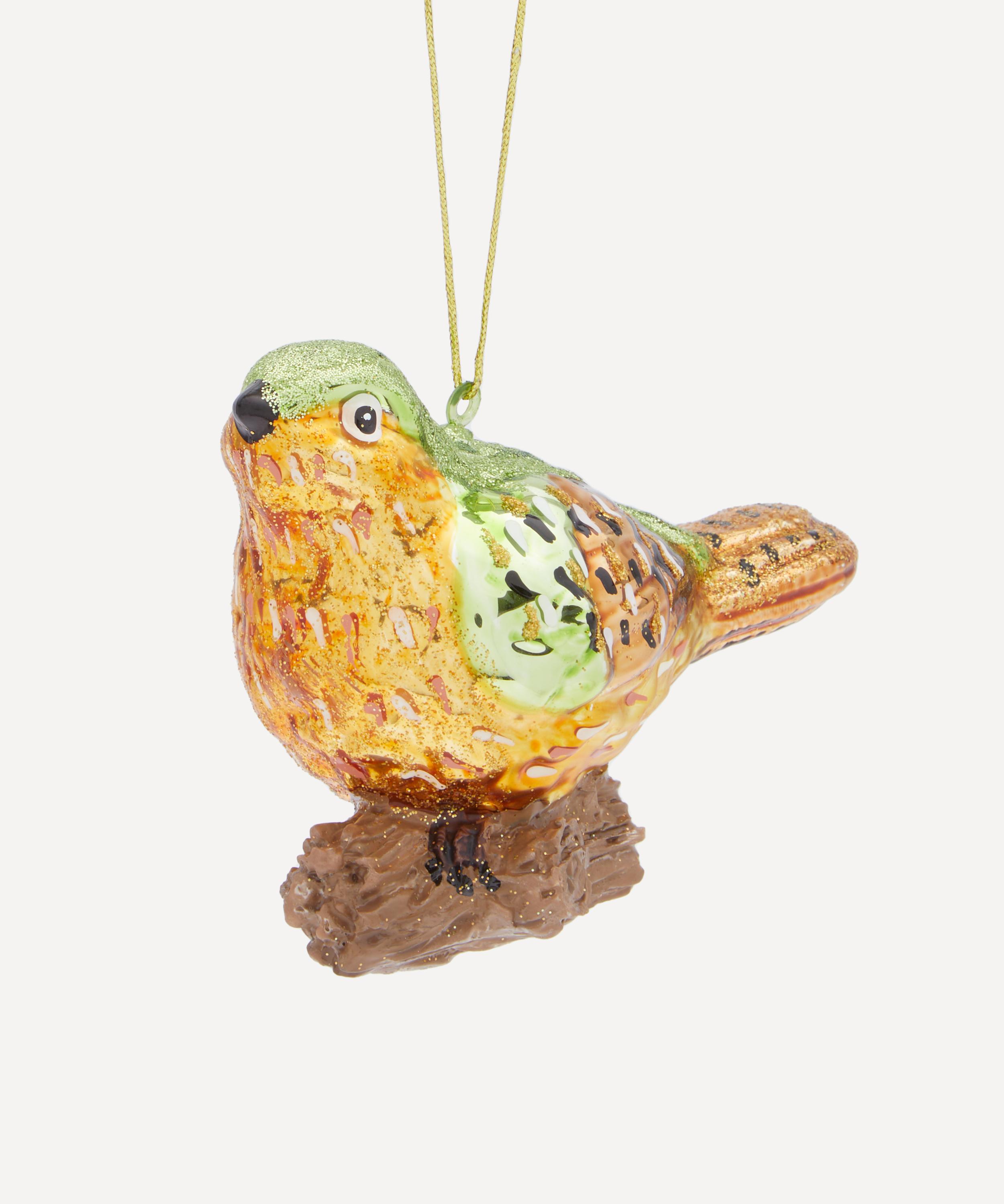 Christmas - Glass Bird Ornament image number 0