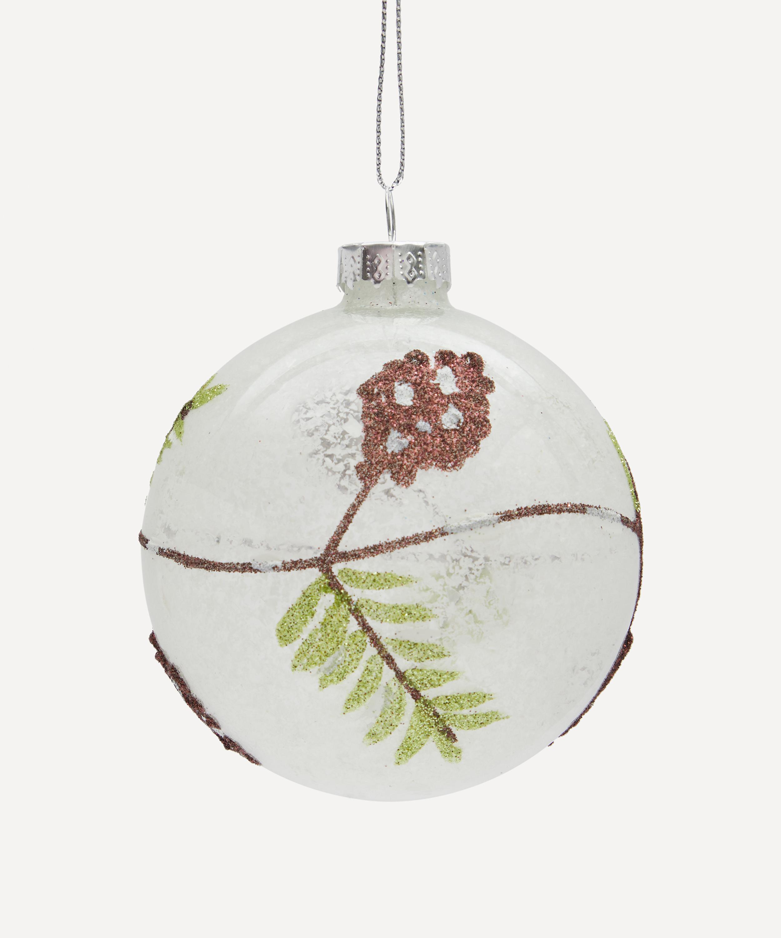 Christmas - White Pinecone Christmas Bauble image number 0