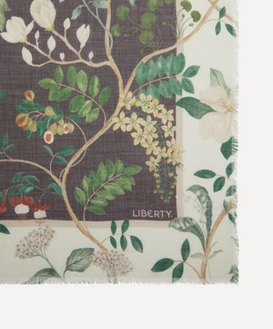 Liberty - Magical Plants 140x140 Silk-Cashmere Scarf image number 3