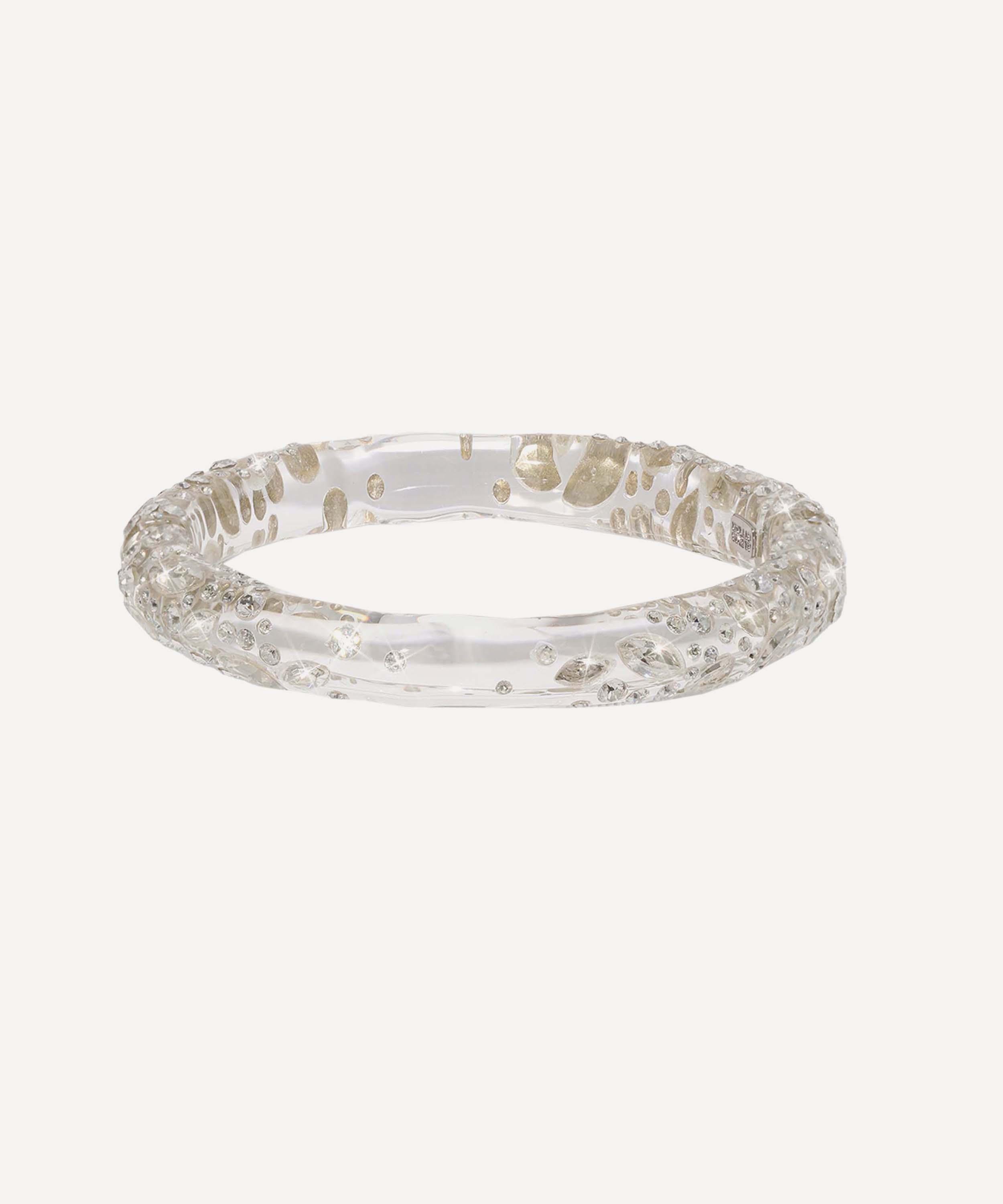 Alexis Bittar - Confetti Crystal Lucite Skinny Bangle Bracelet image number 0