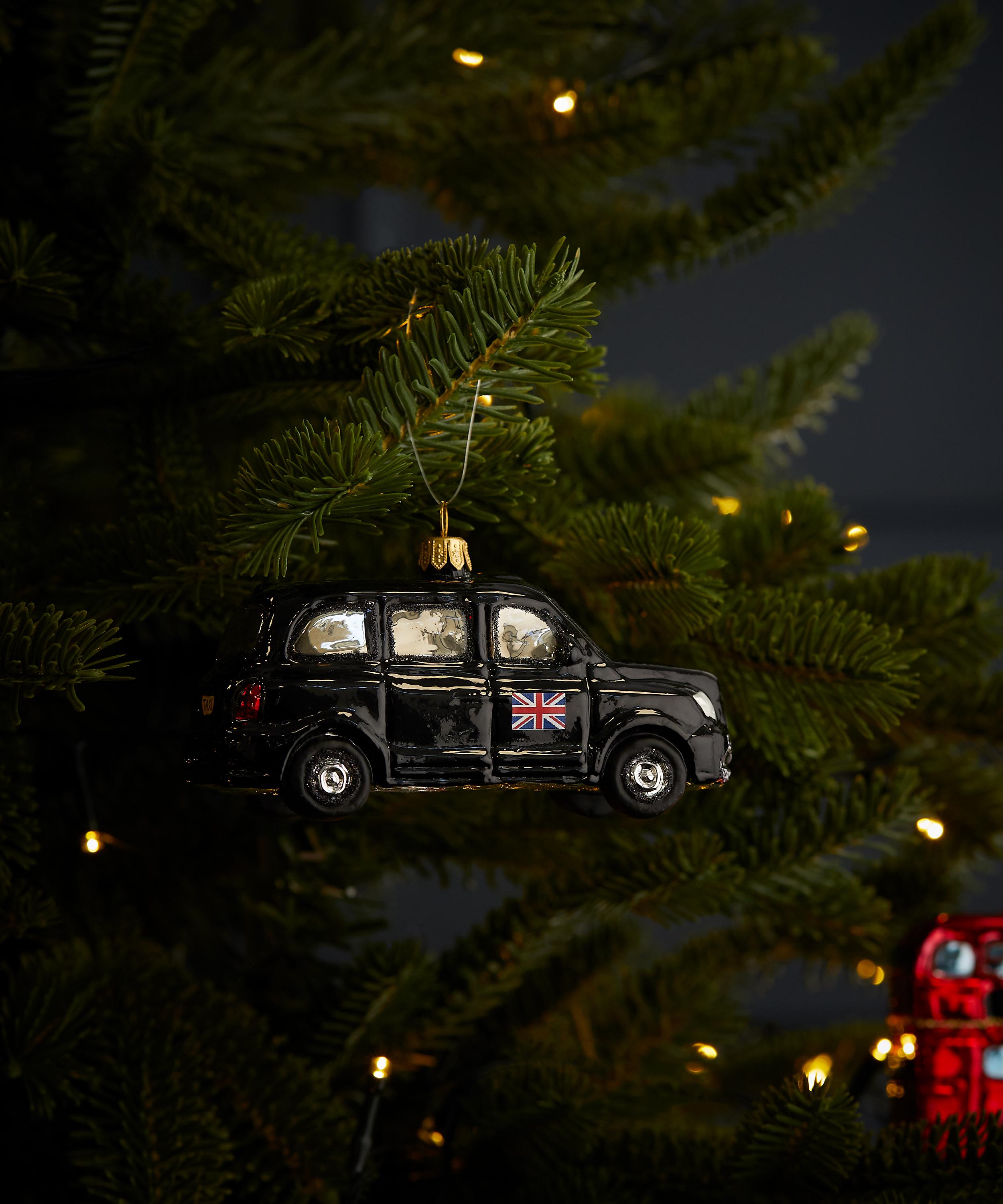 Christmas - Black Cab Tree Ornament image number 0