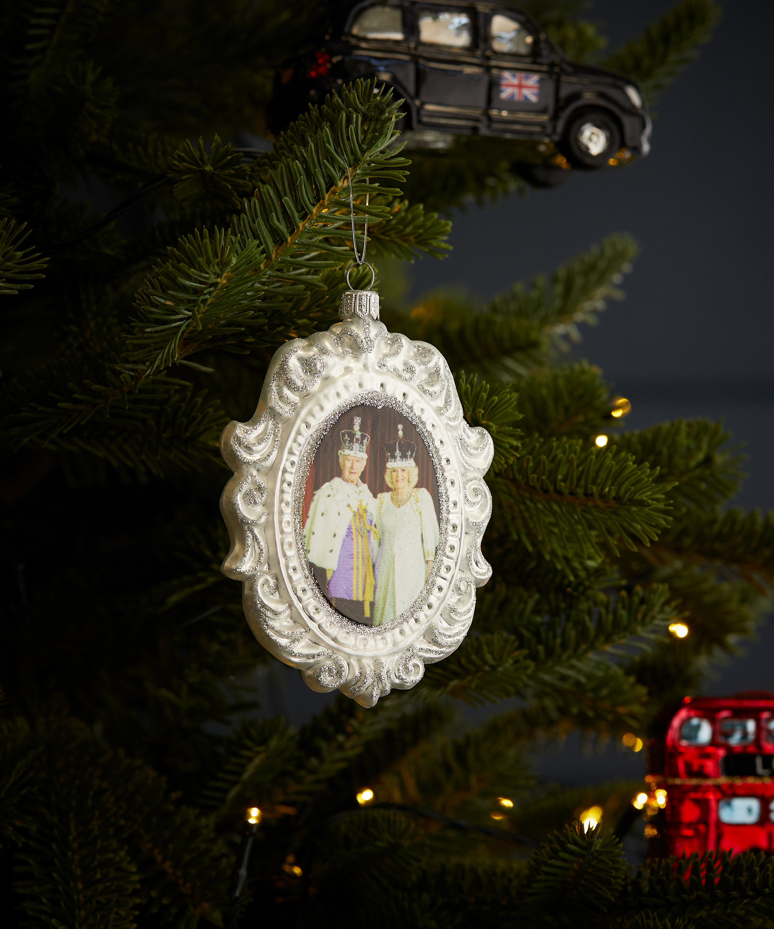 Christmas - Charles and Camilla Tree Ornament image number 1