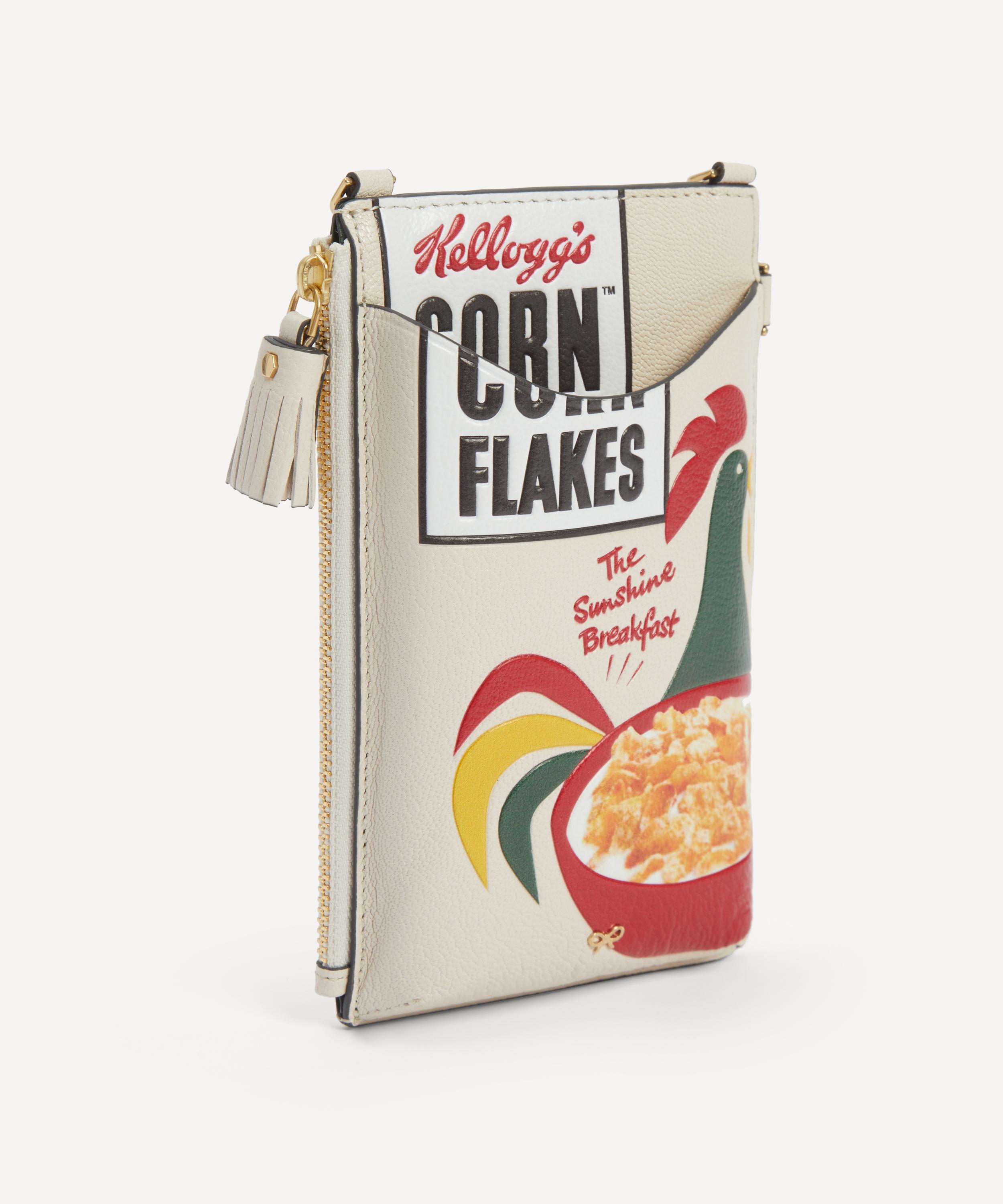 Anya Hindmarch - Corn Flakes Zip Phone Pouch on Strap image number 1