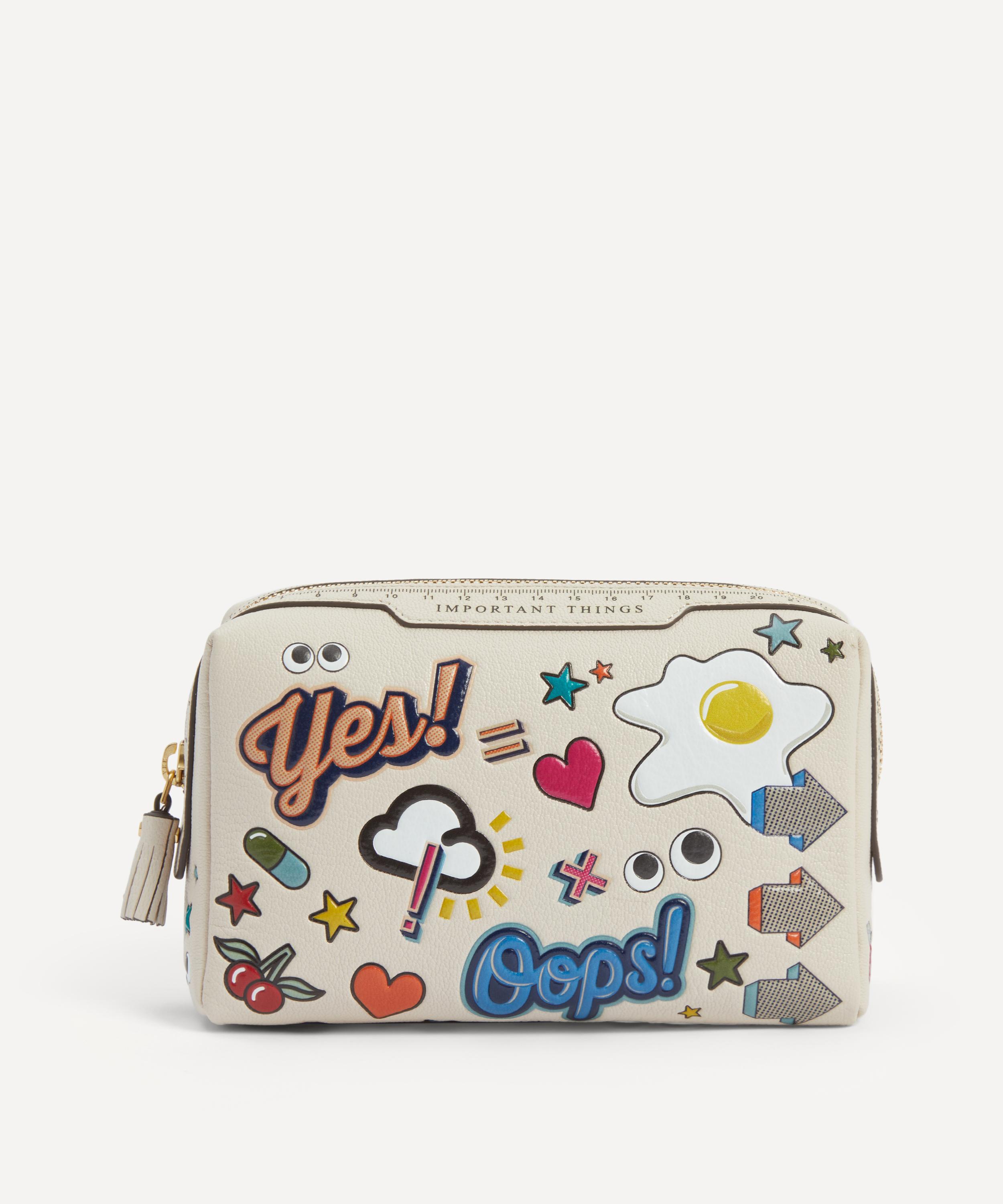 Anya Hindmarch - All Over Stickers Important Things Pouch image number 0