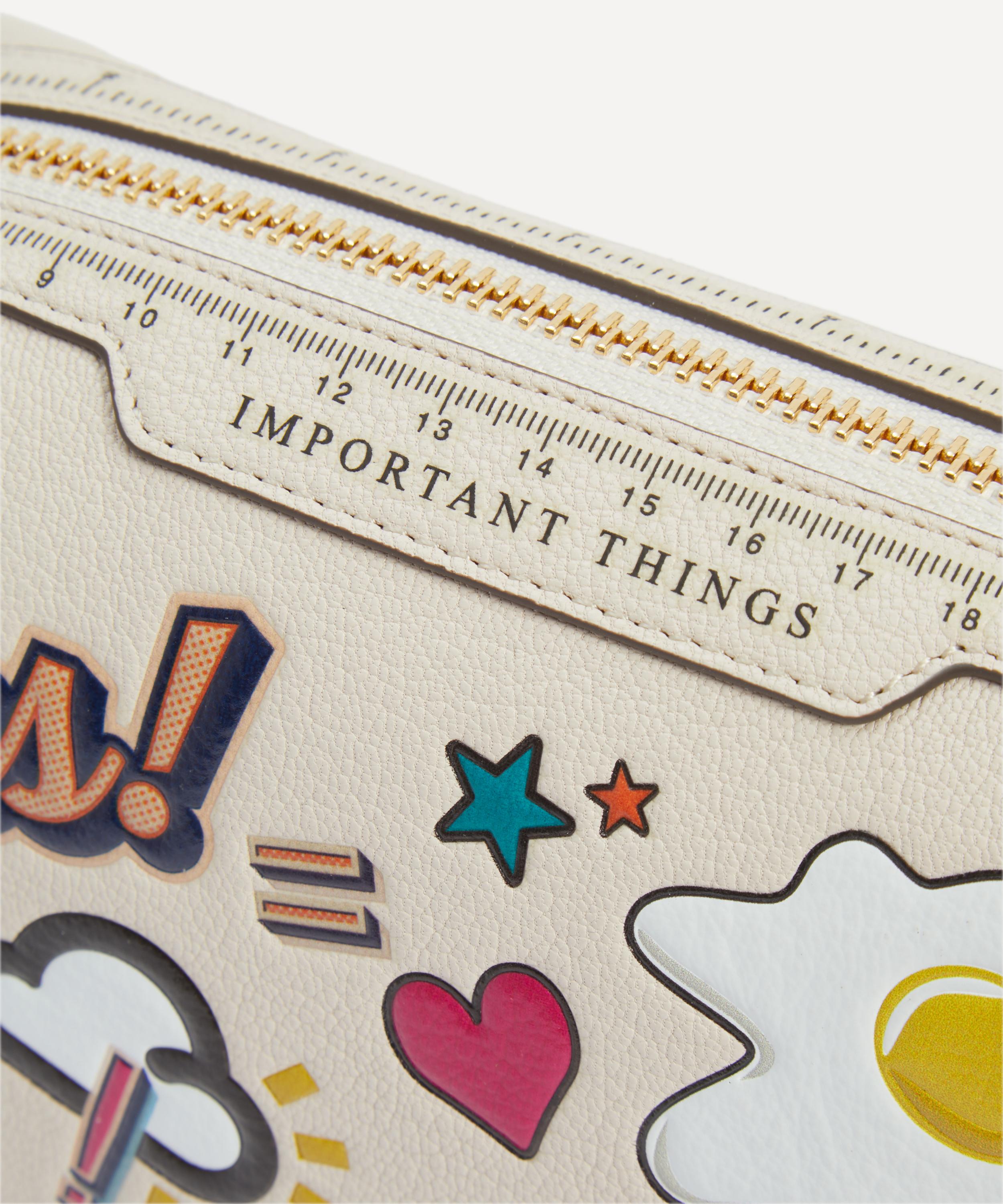 Anya Hindmarch - All Over Stickers Important Things Pouch image number 3