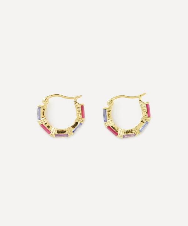 Anna + Nina - 14ct Gold-Plated Afterglow Hoop Earrings image number null