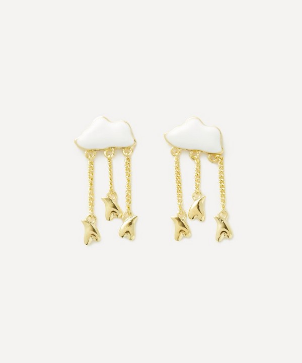 Anna + Nina - 14ct Gold-Plated Cloud Nine Drop Earrings image number null