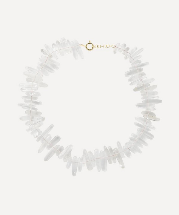 Anna + Nina - 14ct Gold-Plated Crystal Necklace image number null