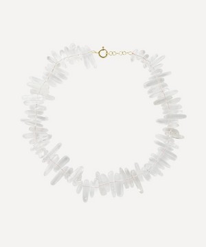Anna + Nina - 14ct Gold-Plated Crystal Necklace image number 0