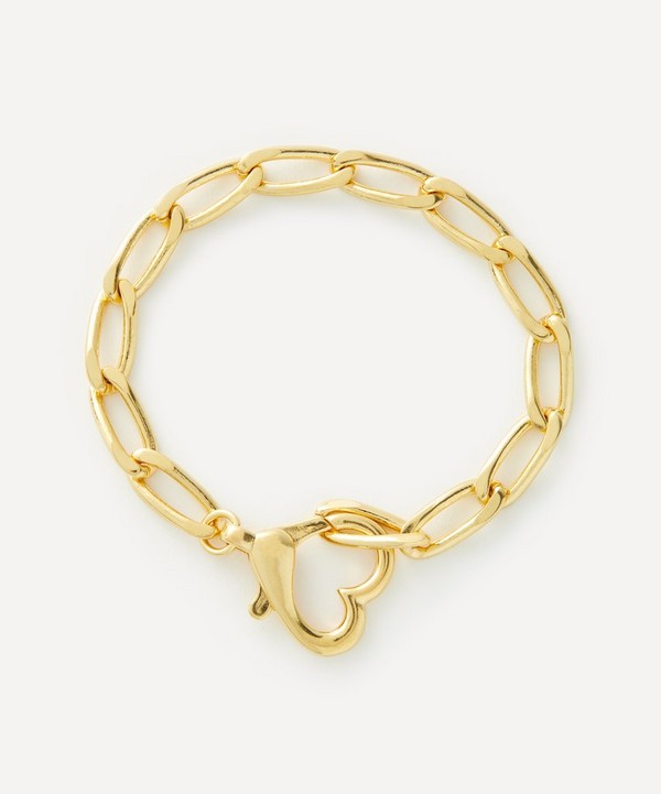 Anna + Nina - Gold-Plated Locked Love Chain Bracelet image number null