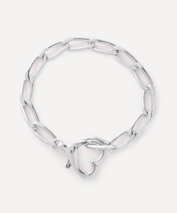 Anna + Nina - Silver-Plated Locked Love Chain Bracelet image number null