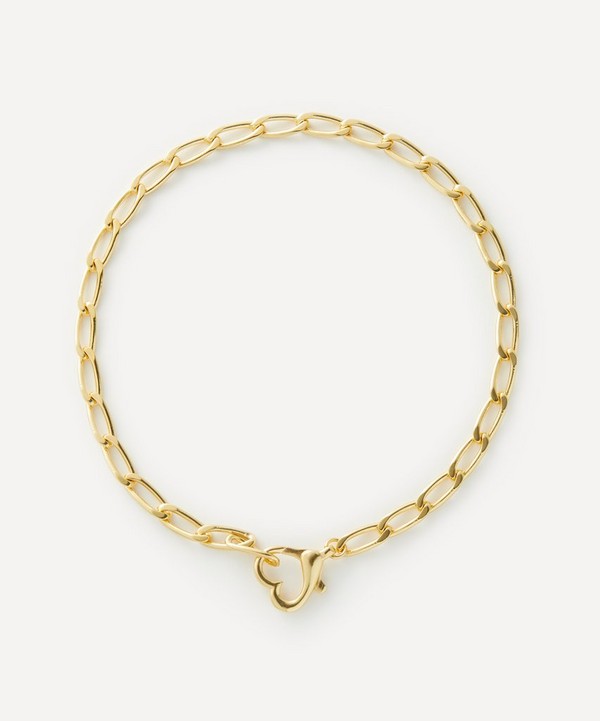 Anna + Nina - Gold-Plated Locked Love Chain Necklace image number null