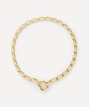 Anna + Nina - Gold-Plated Locked Love Chain Necklace image number 0