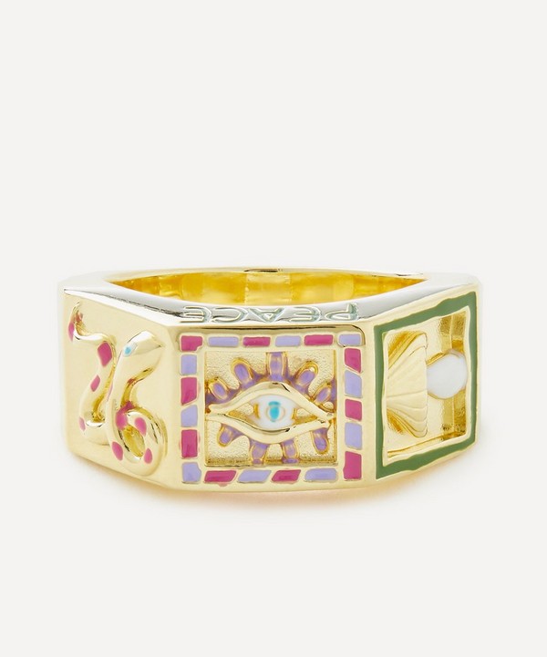 Anna + Nina - Gold-Plated Alchemy Ring image number null