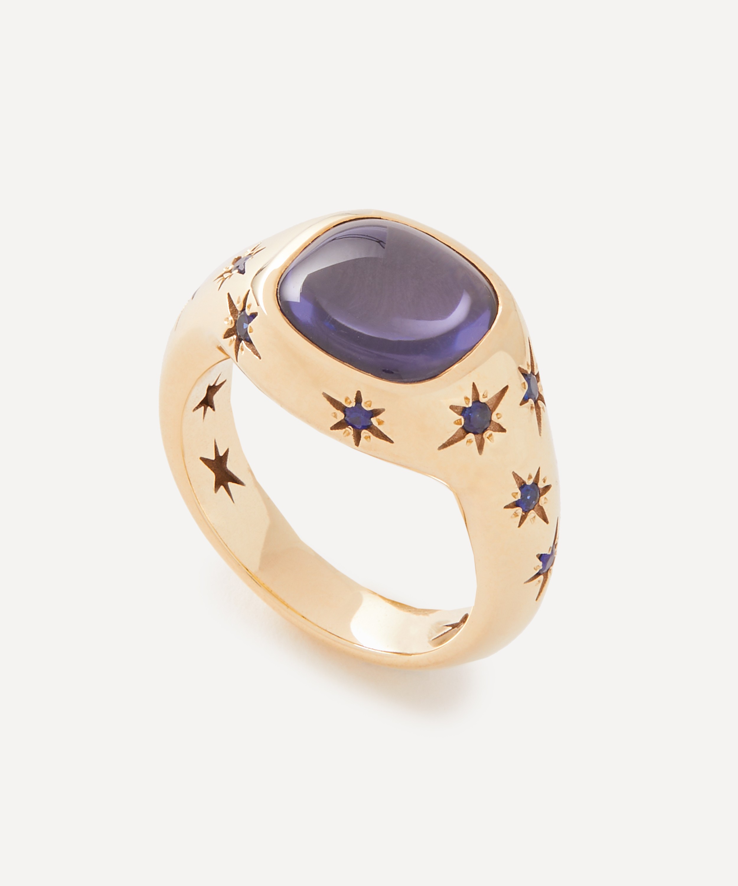 Liberty - 9ct Gold Ianthe Star Iolite Cocktail Ring