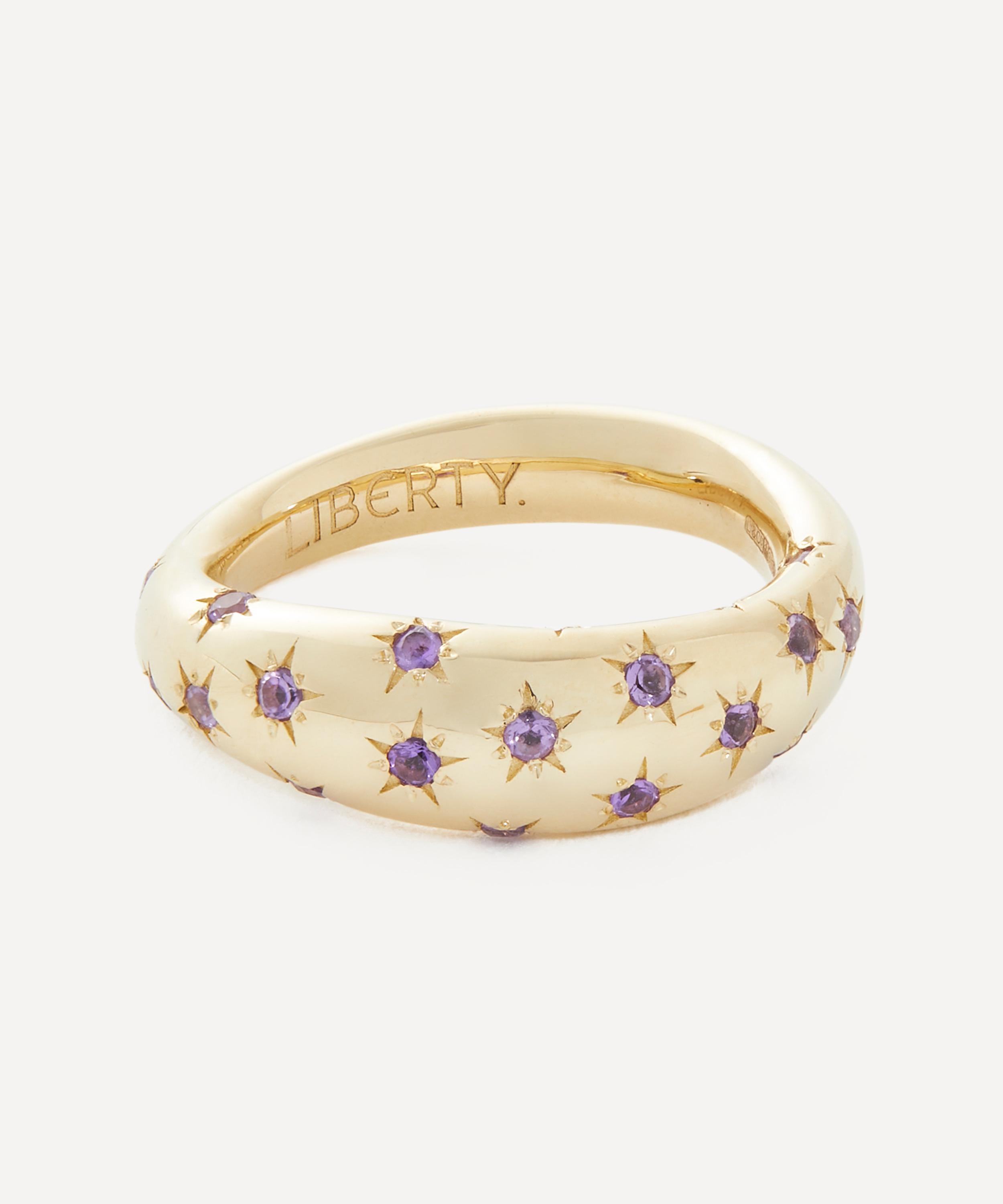 Liberty - 9ct Gold Ianthe Star Amethyst Ring