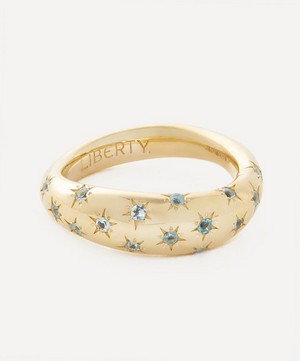 Liberty - 9ct Gold Ianthe Star Blue Swiss Topaz Ring image number 0