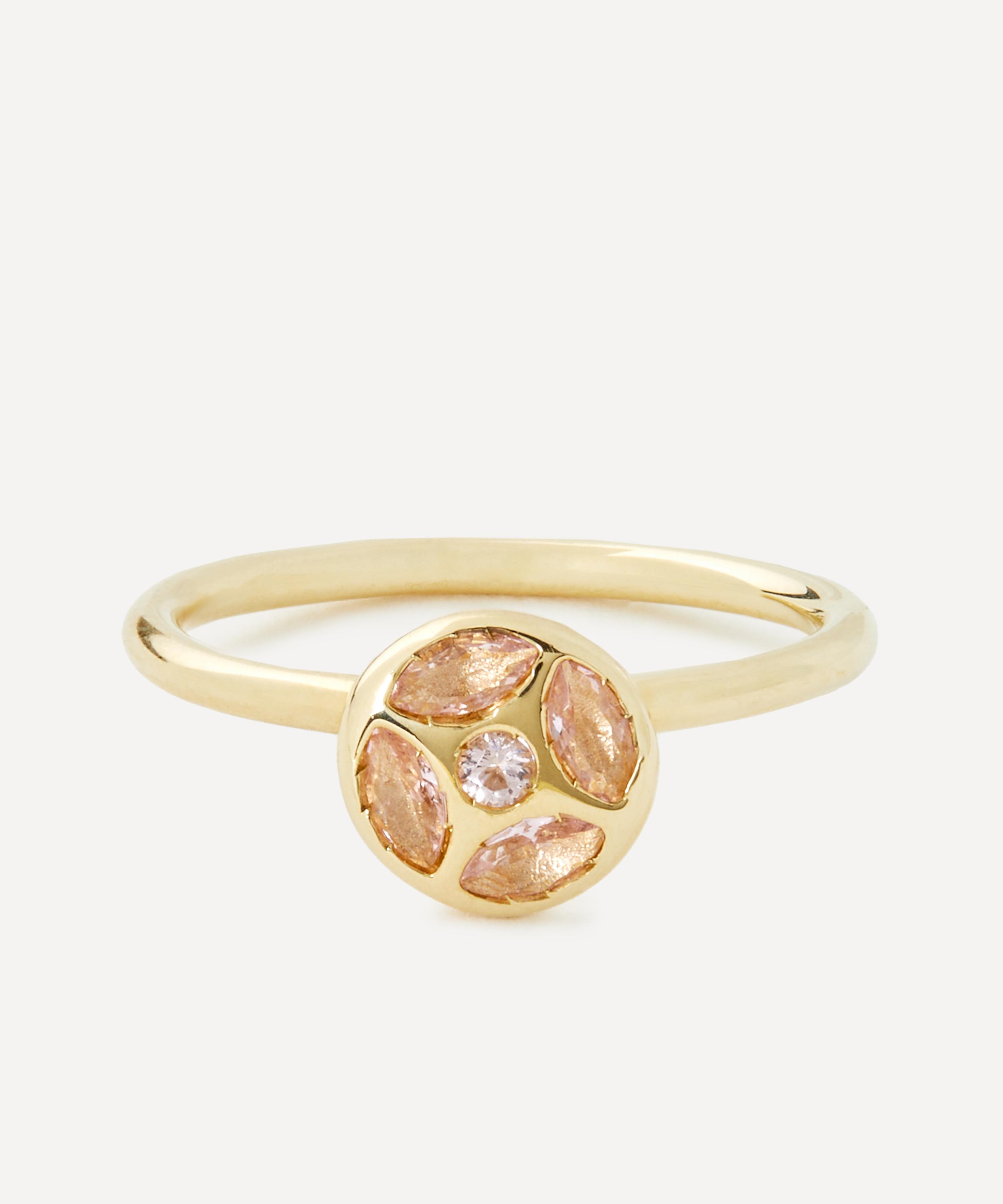 Liberty - 9ct Gold Aragon Flat Morganite Ring image number 0