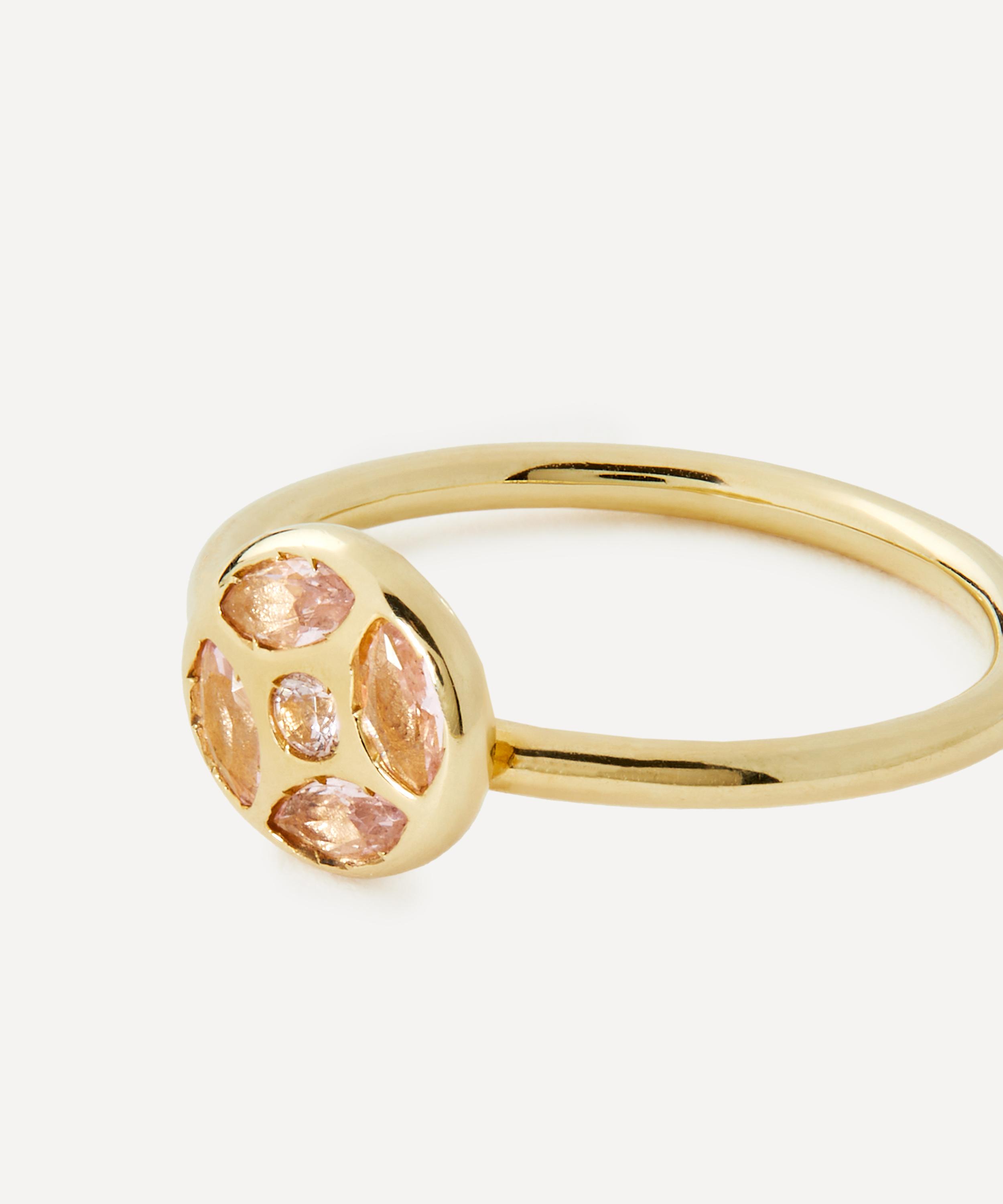 Liberty - 9ct Gold Aragon Flat Morganite Ring image number 1