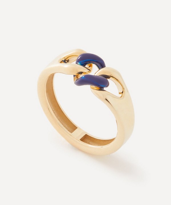 Liberty - 9ct Gold Boundless Blue Enamel Ring image number null