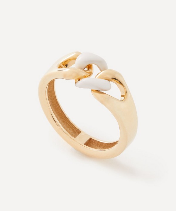 Liberty - 9ct Gold Boundless White Enamel Ring