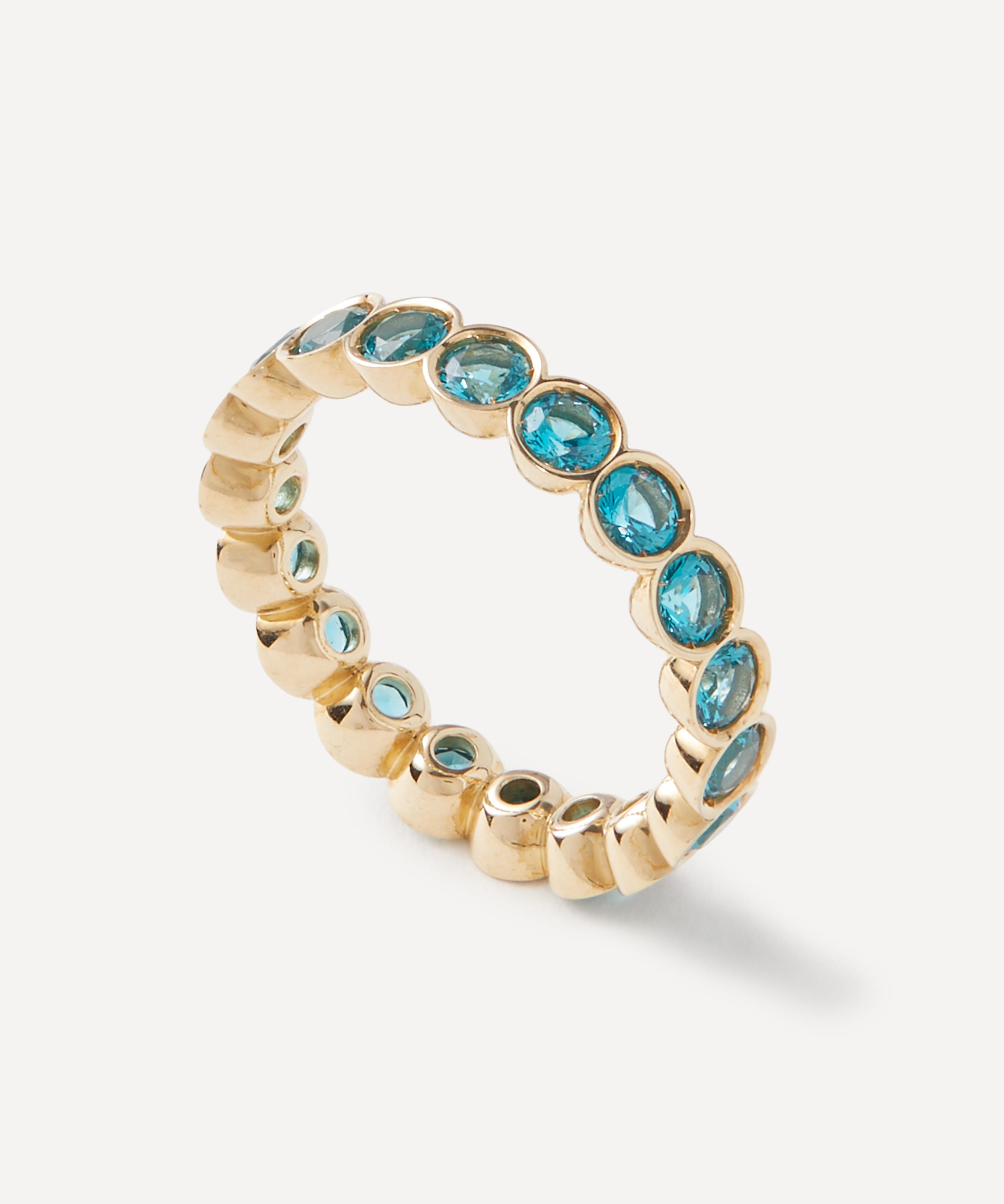 Liberty - 9ct Gold Riviere Paraiba Ring