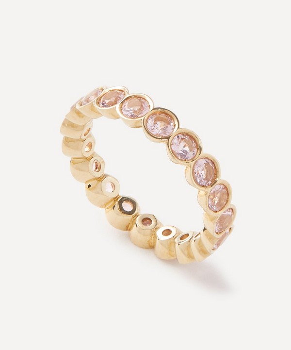 Liberty - 9ct Gold Riviere Morganite Ring image number null