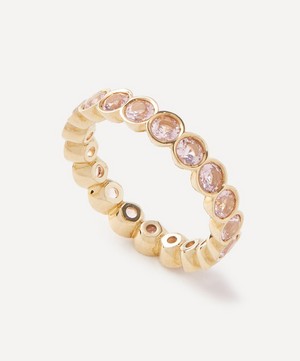 Liberty - 9ct Gold Riviere Morganite Ring image number 0
