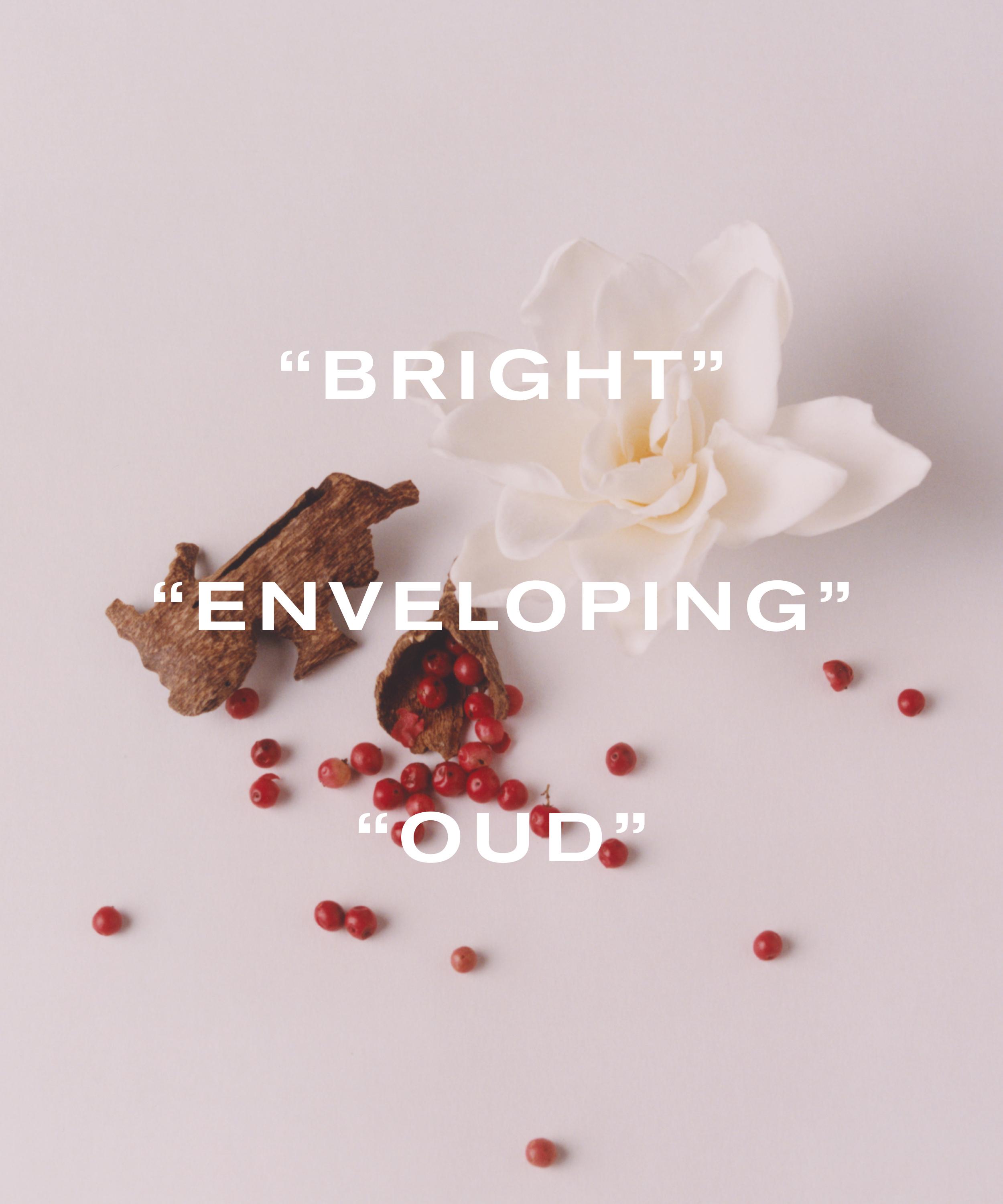Oud wood with florals and berries