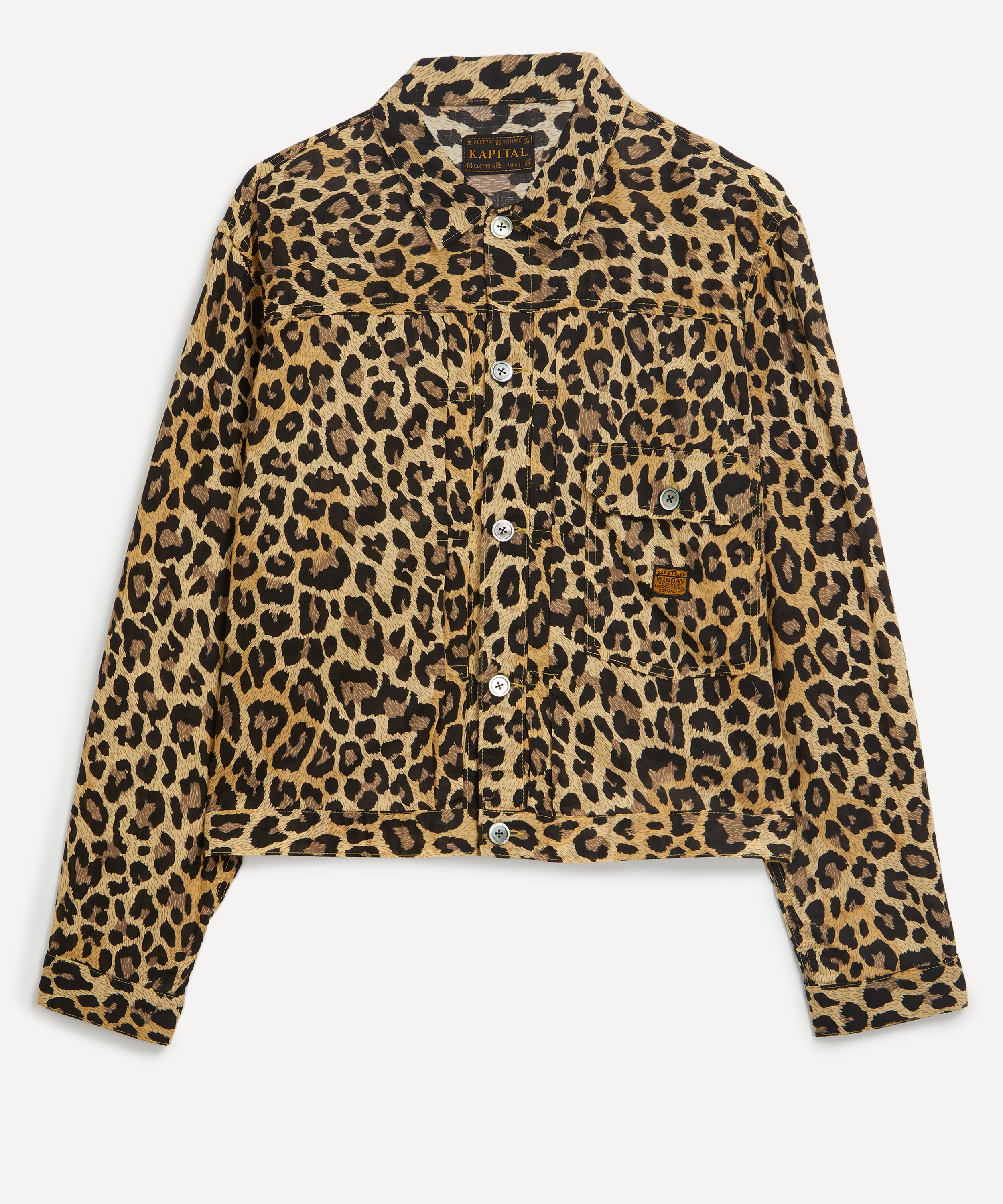 Kapital - Leopard Print Cotton-Gauze 1st Jacket image number 0