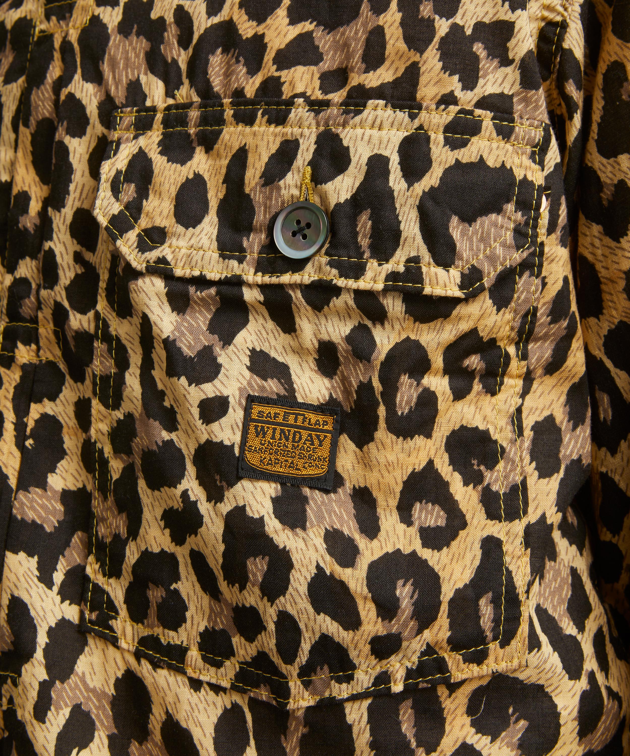 Kapital - Leopard Print Cotton-Gauze 1st Jacket image number 4