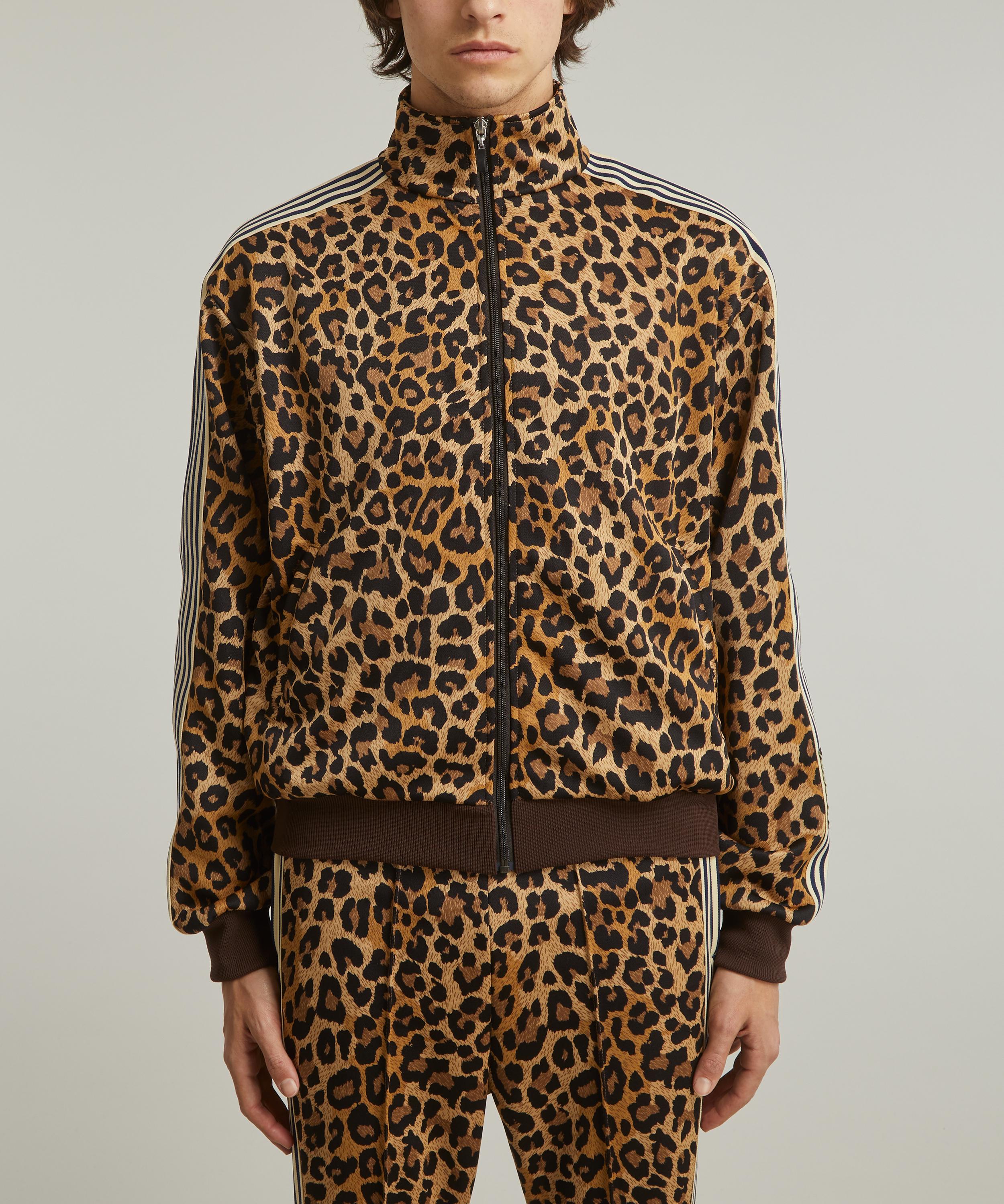 Kapital - Smooth Jersey Leopard STUNTMAN & WOMAN Track Jacket image number 2