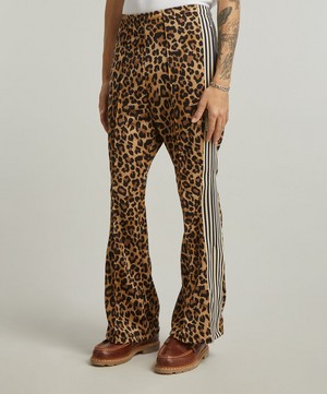 Kapital - Smooth Jersey Leopard STUNTMAN & WOMAN Track Trousers image number 2